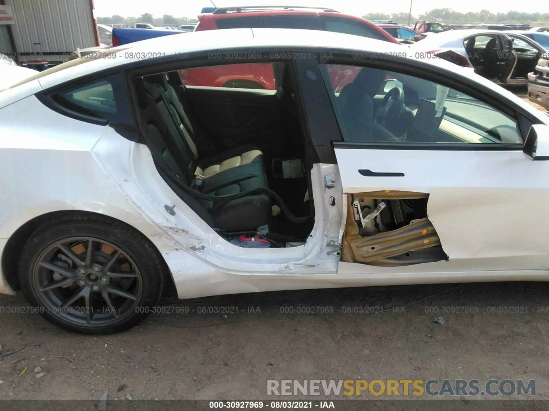 6 Photograph of a damaged car 5YJ3E1EB4MF928321 TESLA MODEL 3 2021