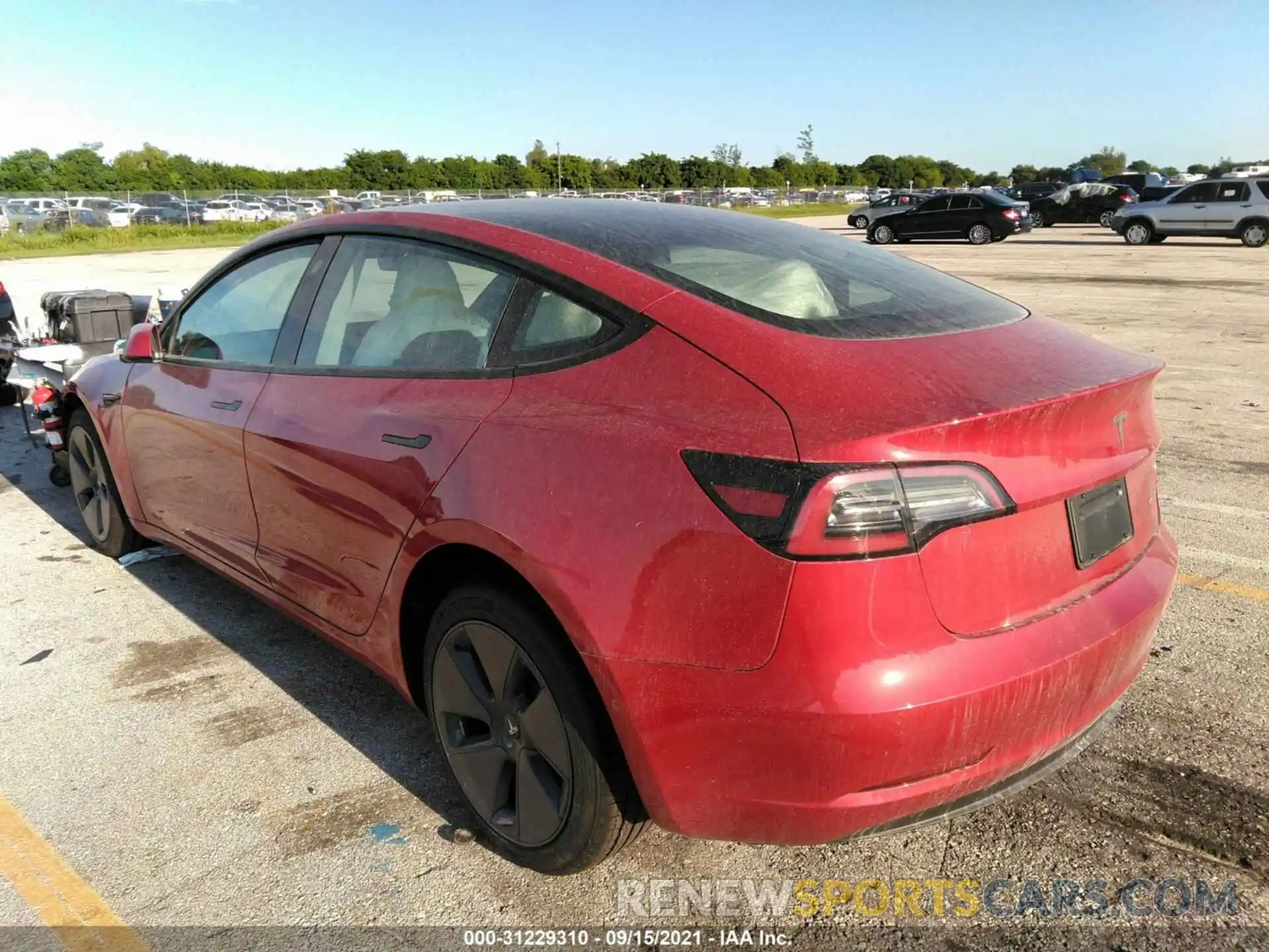 3 Photograph of a damaged car 5YJ3E1EB4MF981357 TESLA MODEL 3 2021