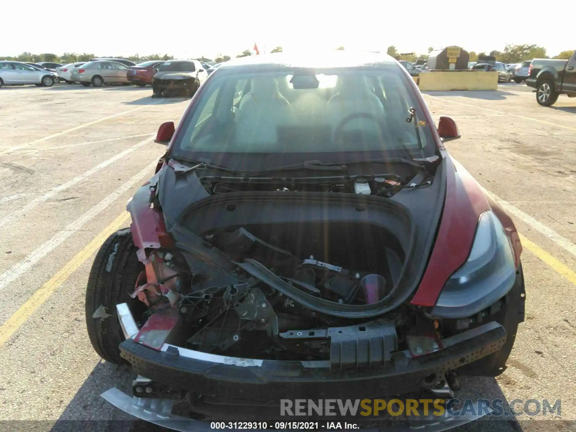 6 Photograph of a damaged car 5YJ3E1EB4MF981357 TESLA MODEL 3 2021