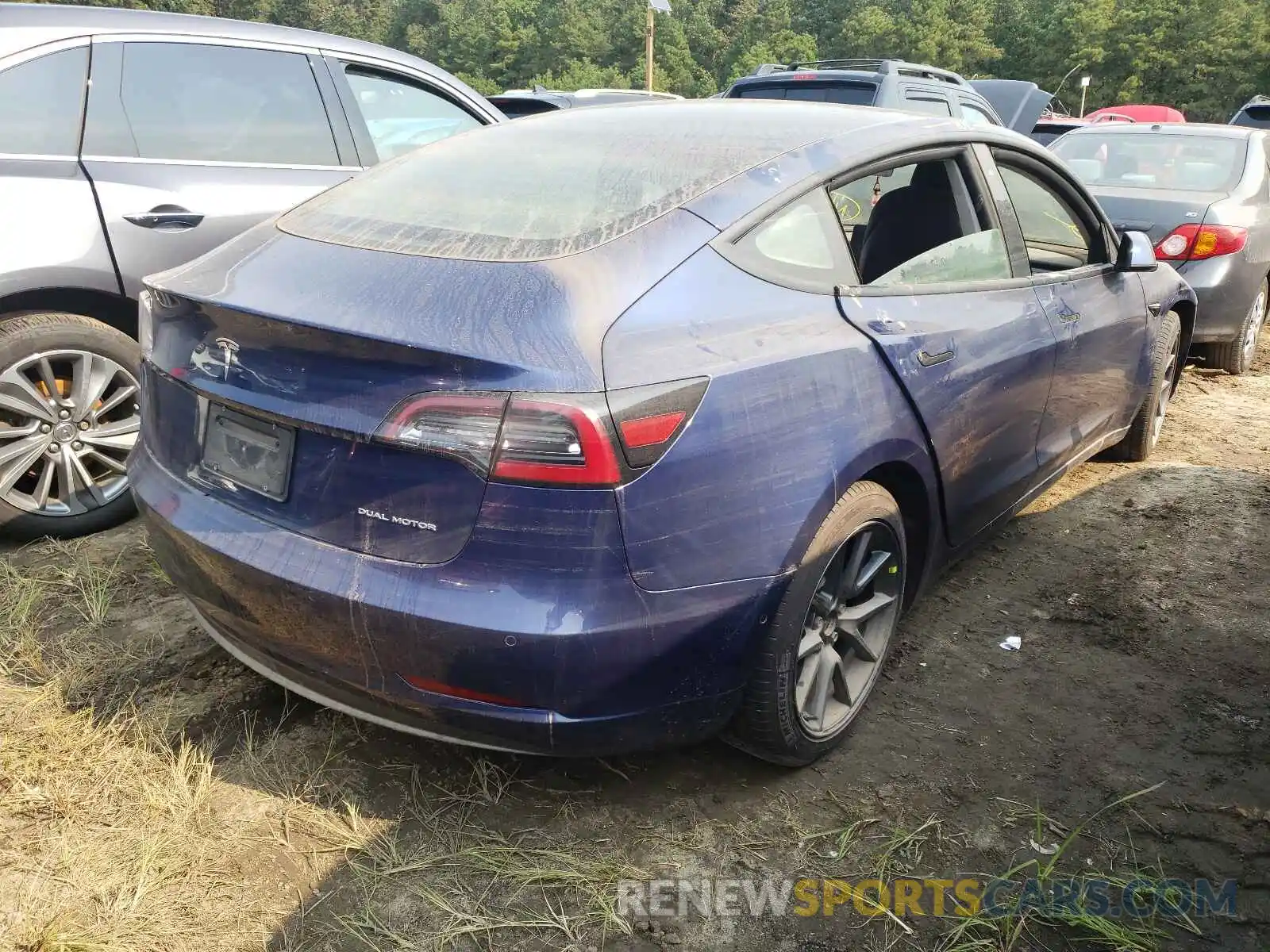 4 Photograph of a damaged car 5YJ3E1EB4MF992701 TESLA MODEL 3 2021