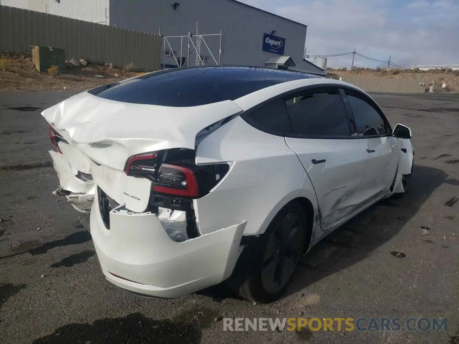 4 Photograph of a damaged car 5YJ3E1EB4MF999079 TESLA MODEL 3 2021