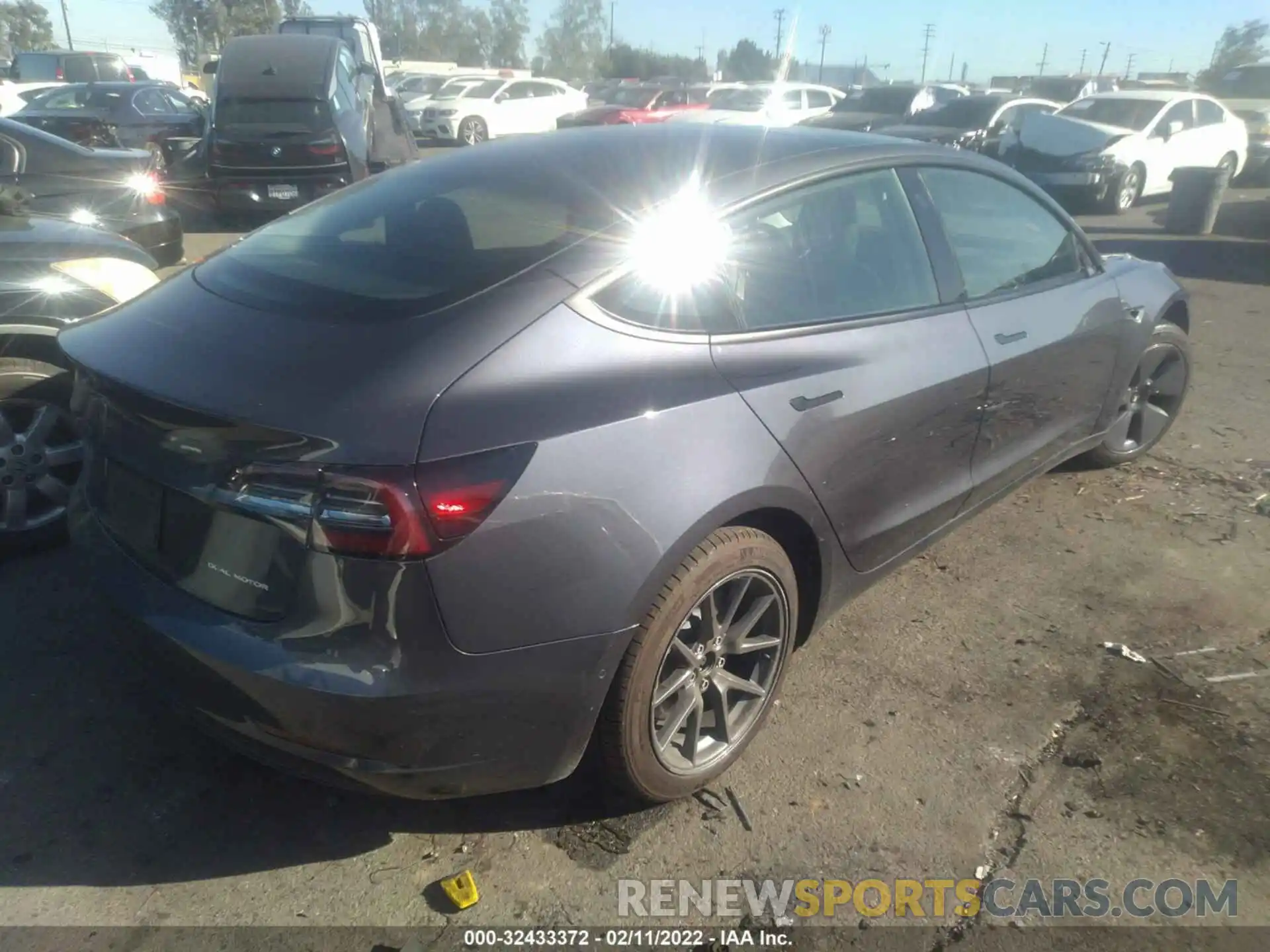 4 Photograph of a damaged car 5YJ3E1EB5MF006799 TESLA MODEL 3 2021