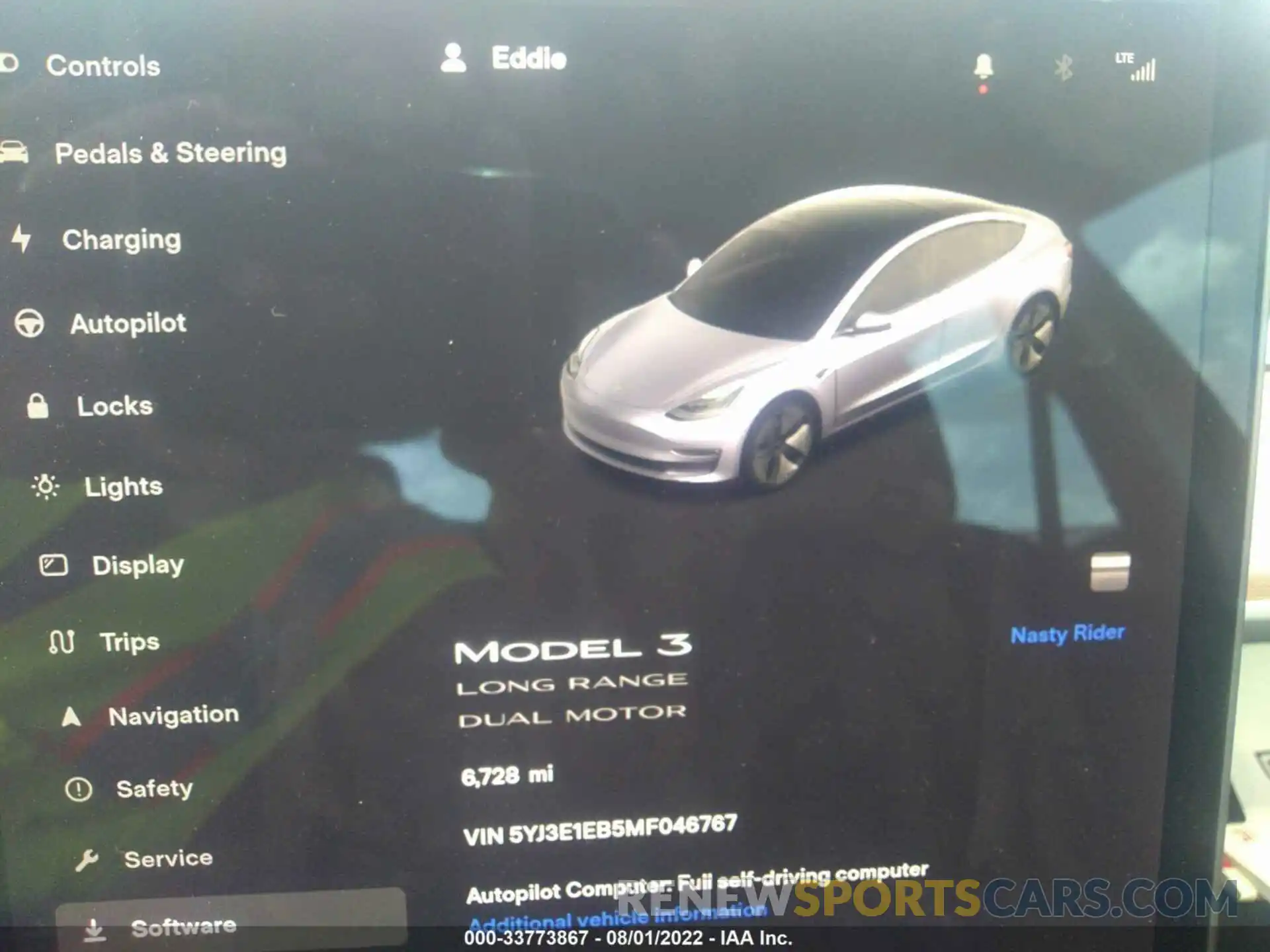 7 Photograph of a damaged car 5YJ3E1EB5MF046767 TESLA MODEL 3 2021