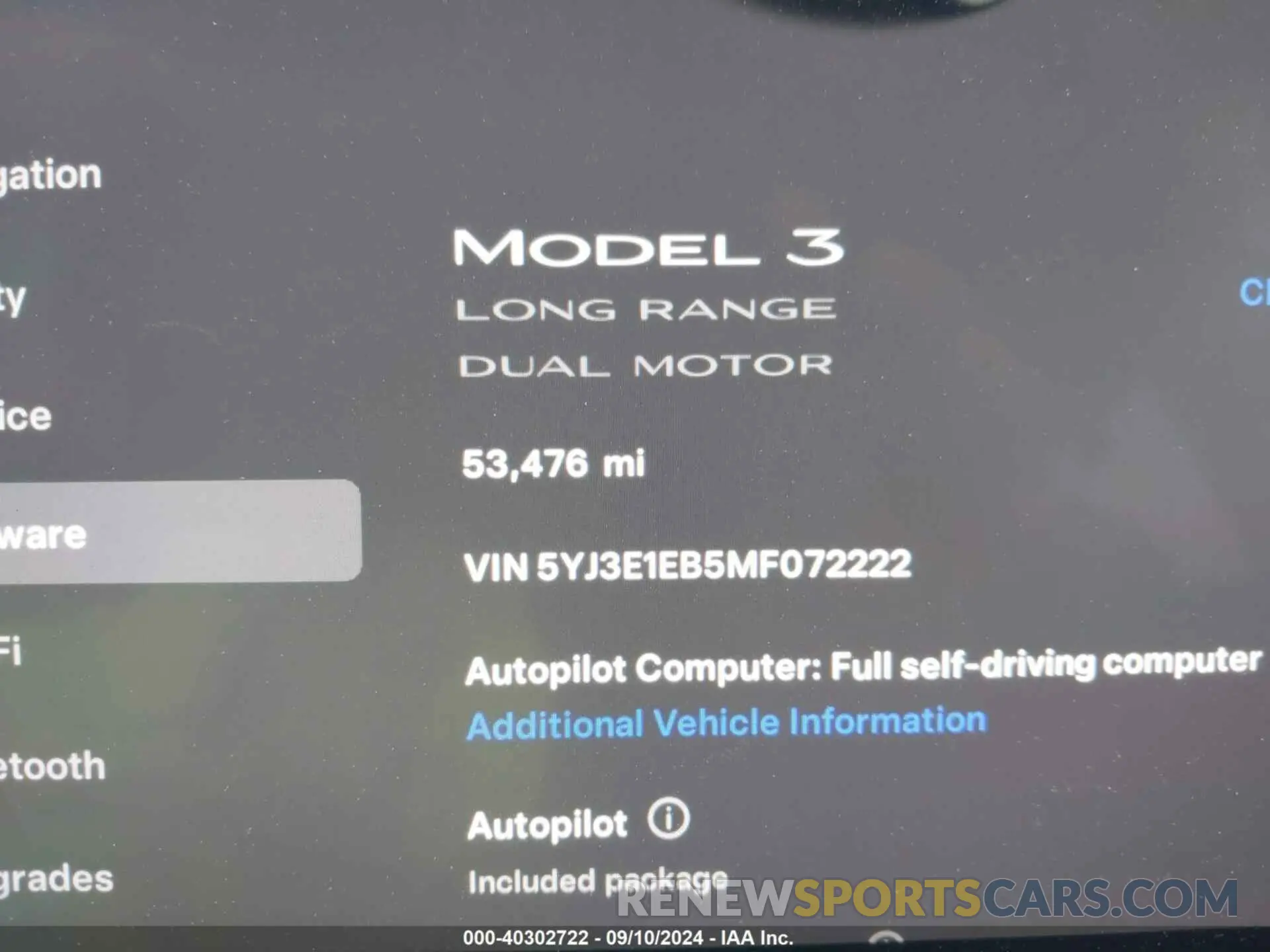 16 Photograph of a damaged car 5YJ3E1EB5MF072222 TESLA MODEL 3 2021