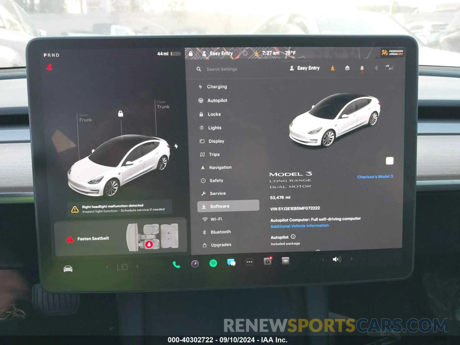 19 Photograph of a damaged car 5YJ3E1EB5MF072222 TESLA MODEL 3 2021