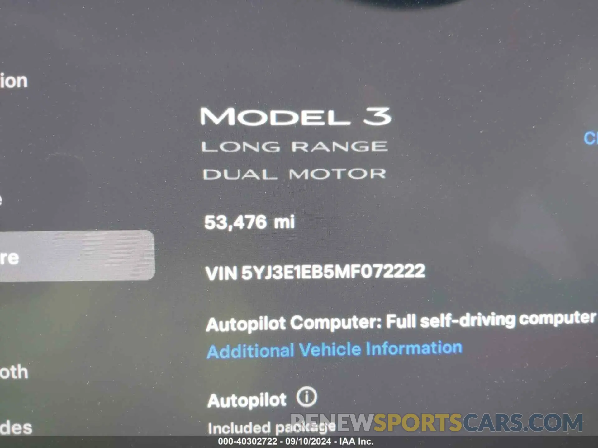 7 Photograph of a damaged car 5YJ3E1EB5MF072222 TESLA MODEL 3 2021