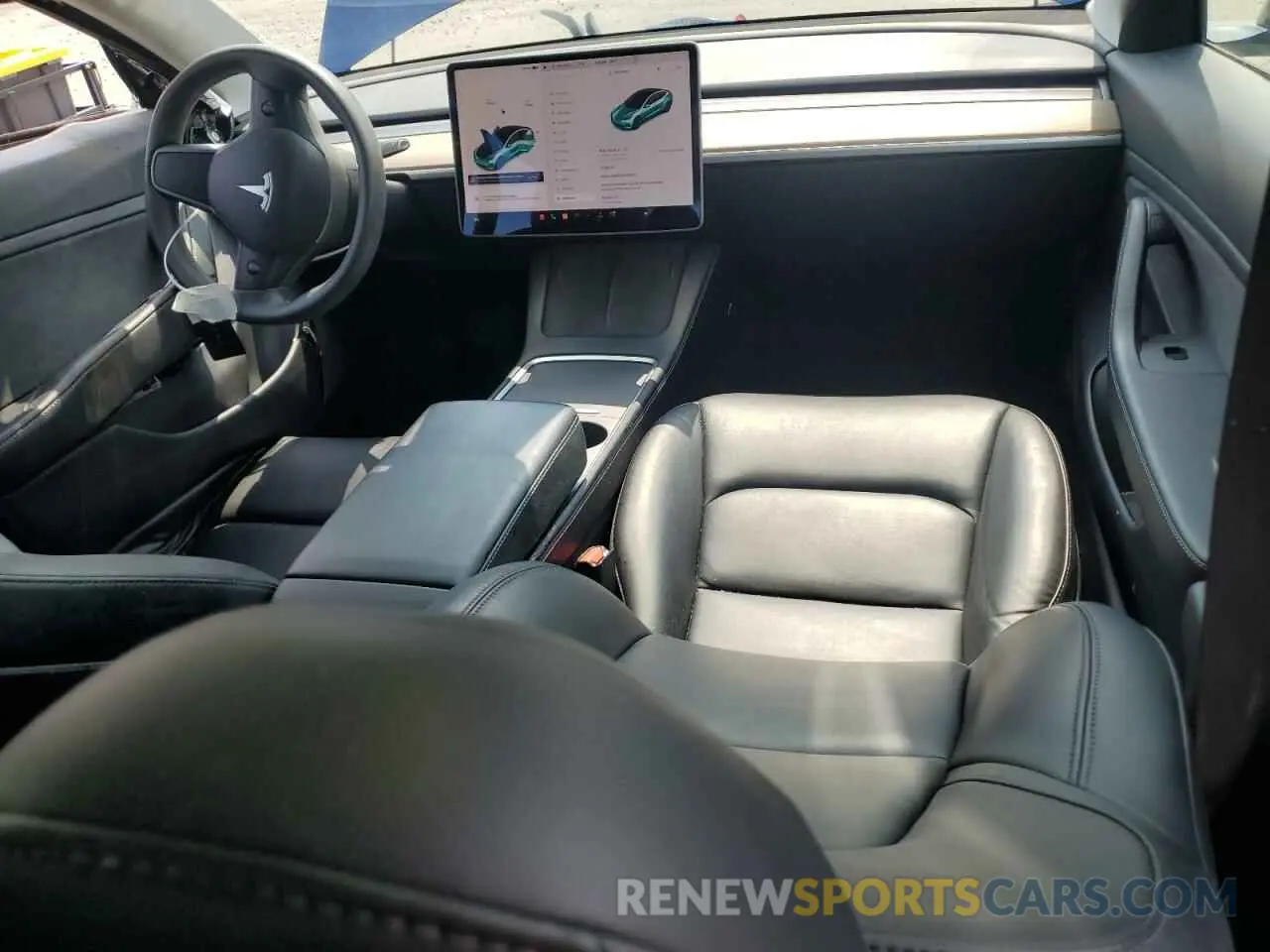 8 Photograph of a damaged car 5YJ3E1EB5MF853256 TESLA MODEL 3 2021