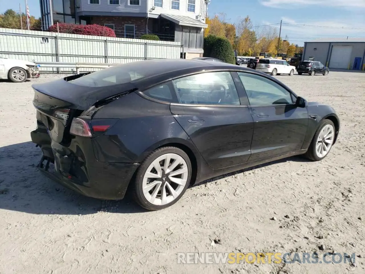 3 Photograph of a damaged car 5YJ3E1EB5MF855766 TESLA MODEL 3 2021
