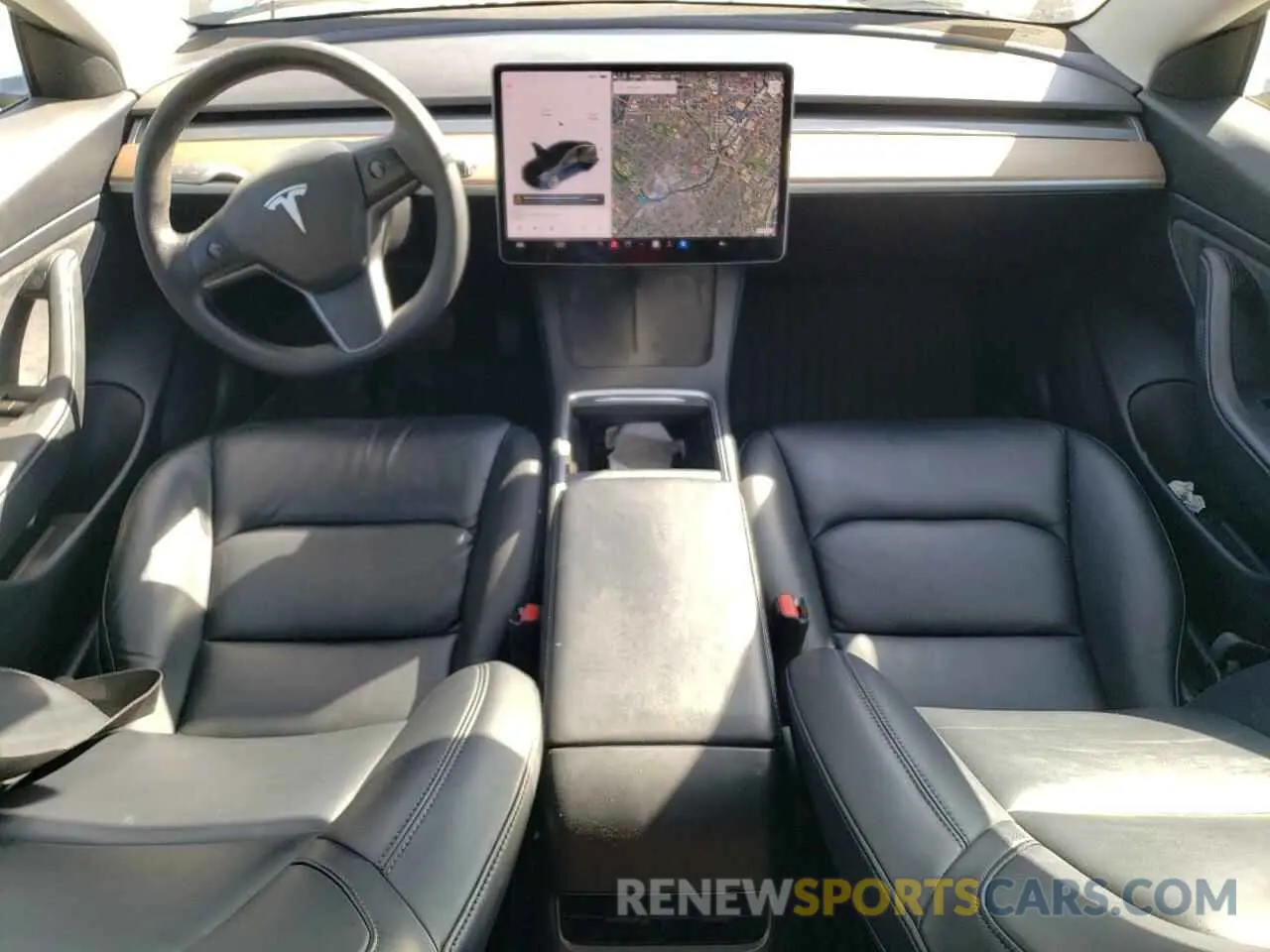 8 Photograph of a damaged car 5YJ3E1EB5MF855766 TESLA MODEL 3 2021