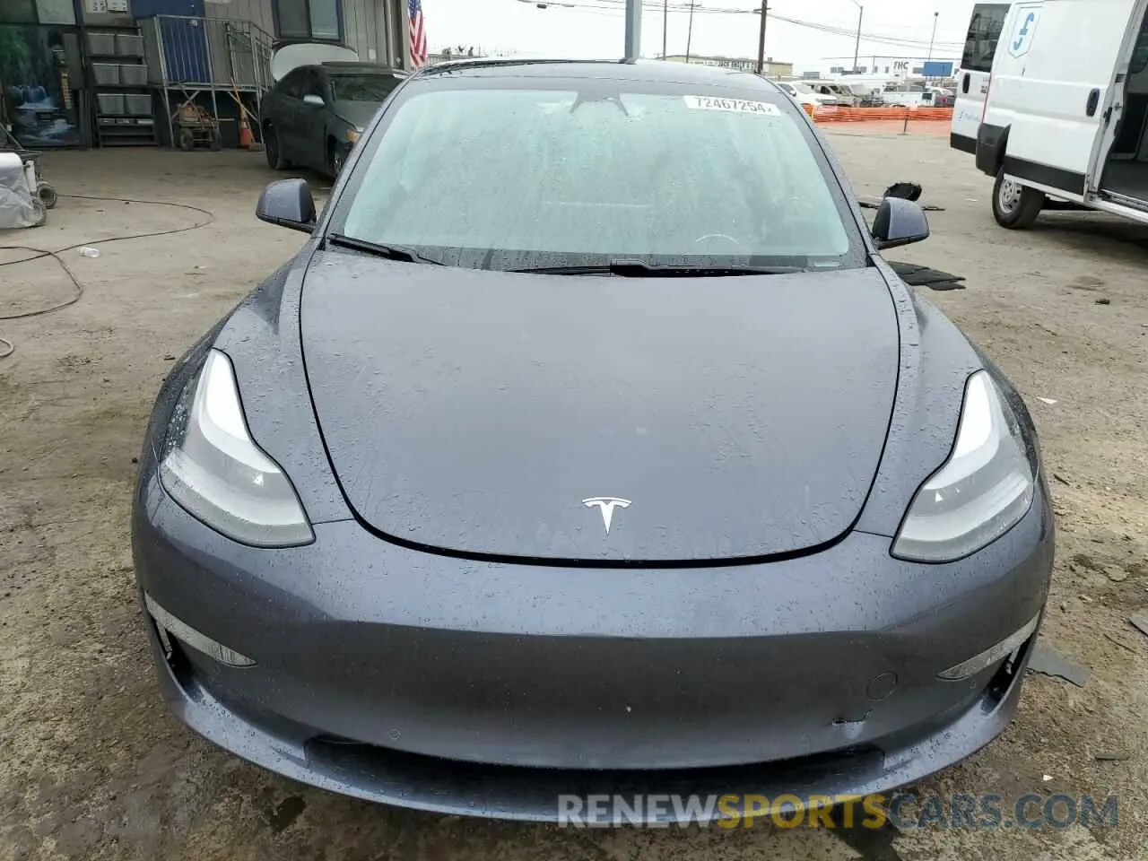 5 Photograph of a damaged car 5YJ3E1EB5MF878366 TESLA MODEL 3 2021
