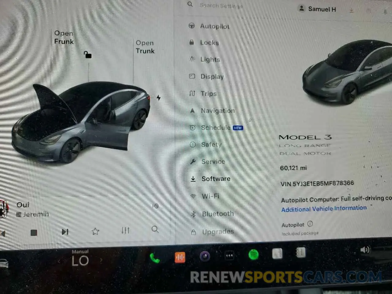 9 Photograph of a damaged car 5YJ3E1EB5MF878366 TESLA MODEL 3 2021