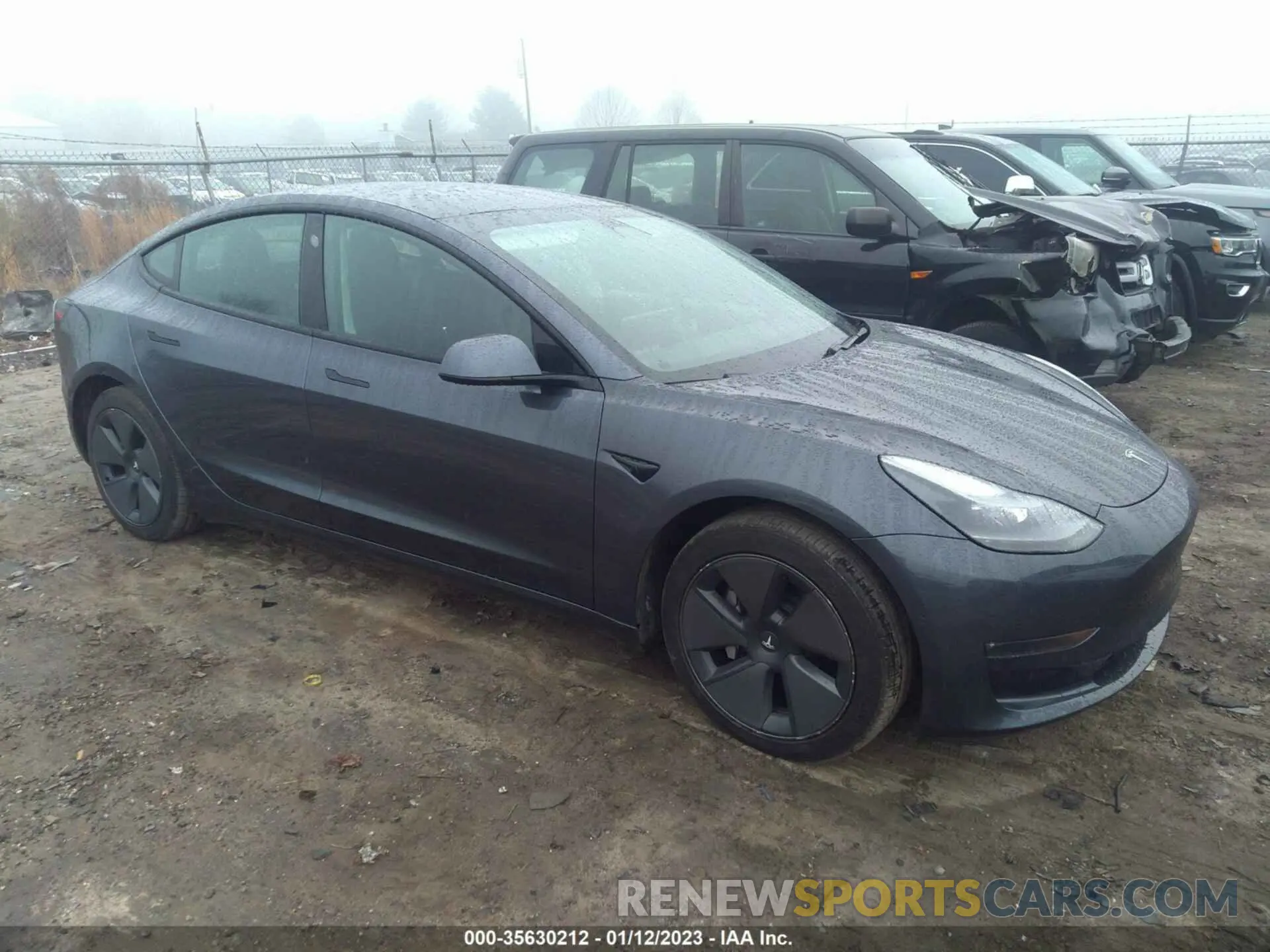 1 Photograph of a damaged car 5YJ3E1EB5MF914976 TESLA MODEL 3 2021