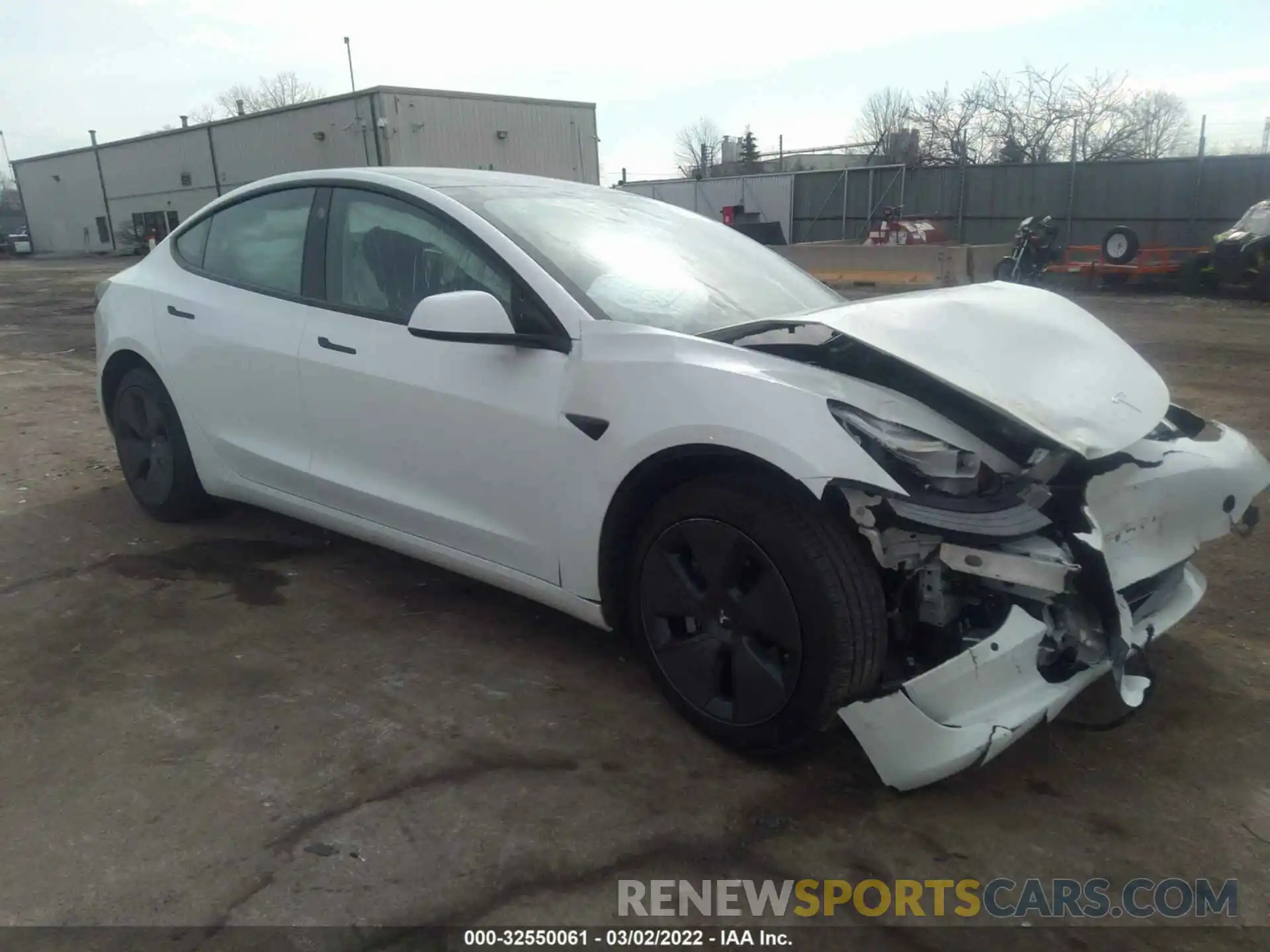 1 Photograph of a damaged car 5YJ3E1EB5MF974305 TESLA MODEL 3 2021