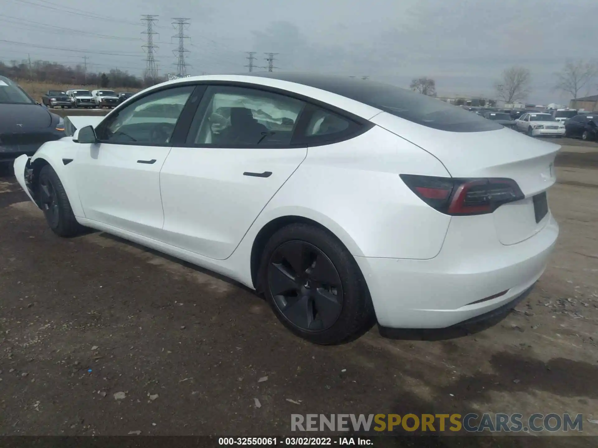 3 Photograph of a damaged car 5YJ3E1EB5MF974305 TESLA MODEL 3 2021