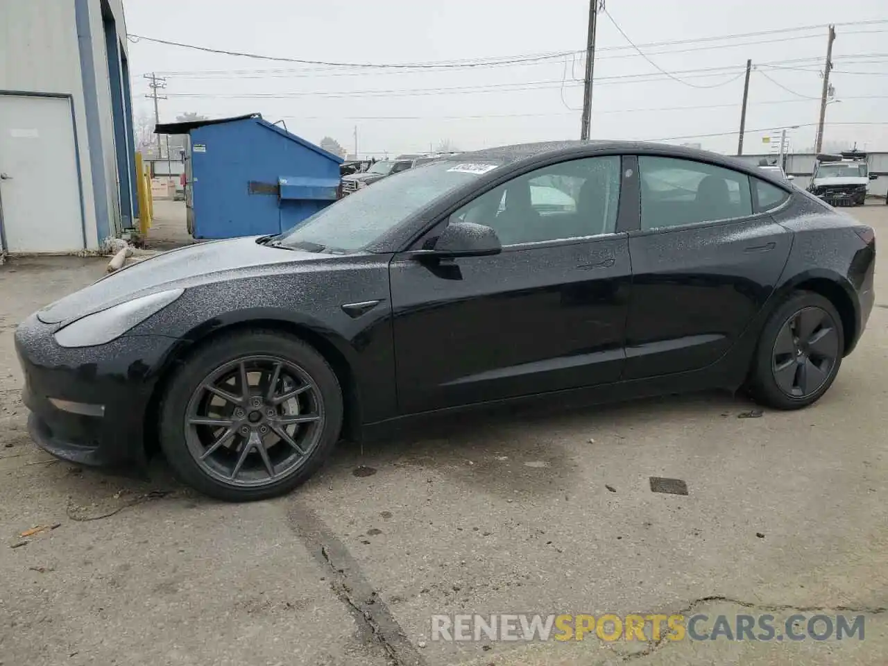 1 Photograph of a damaged car 5YJ3E1EB5MF974837 TESLA MODEL 3 2021