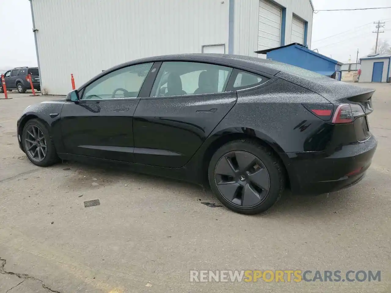 2 Photograph of a damaged car 5YJ3E1EB5MF974837 TESLA MODEL 3 2021