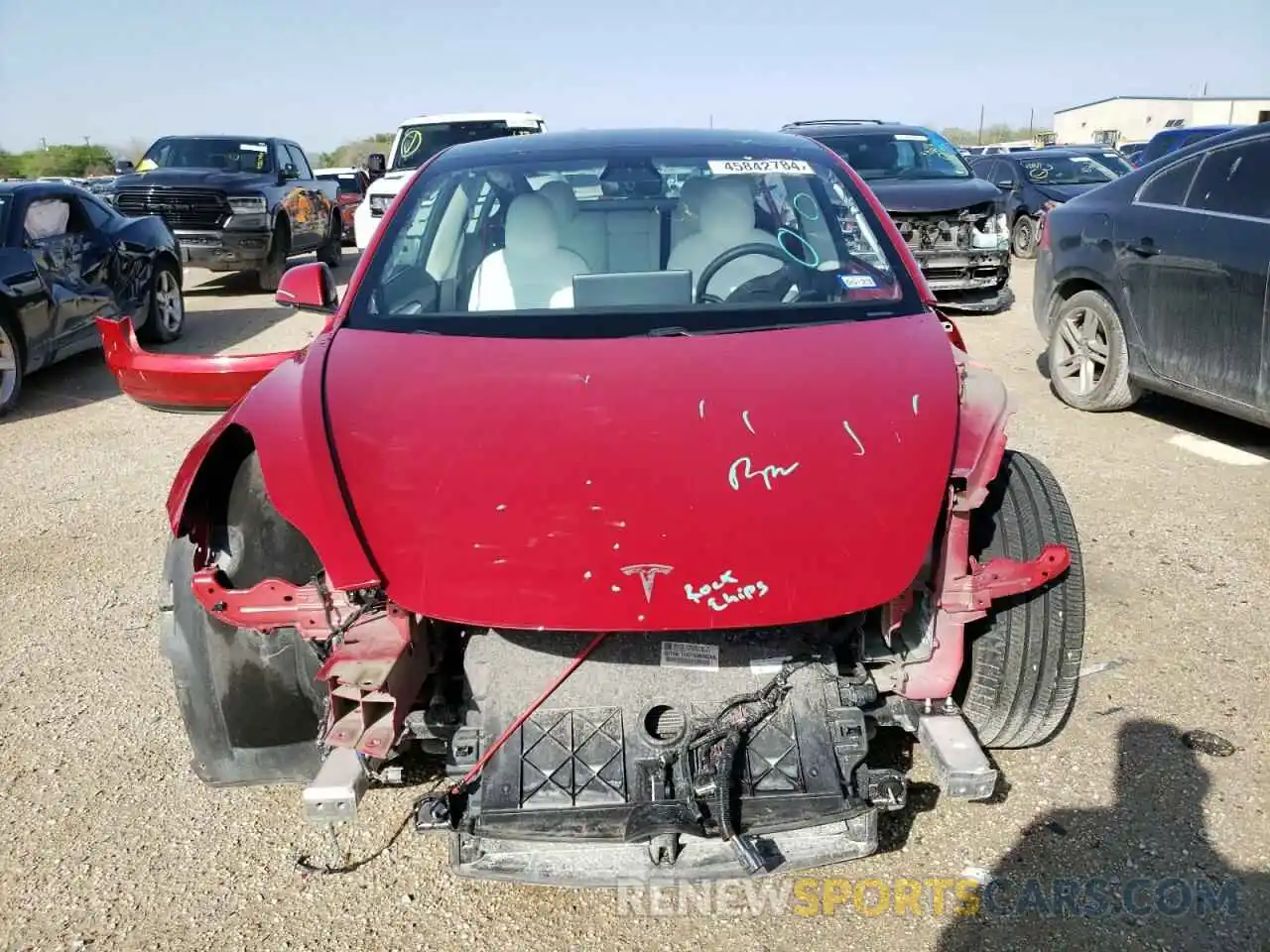 5 Photograph of a damaged car 5YJ3E1EB5MF975700 TESLA MODEL 3 2021