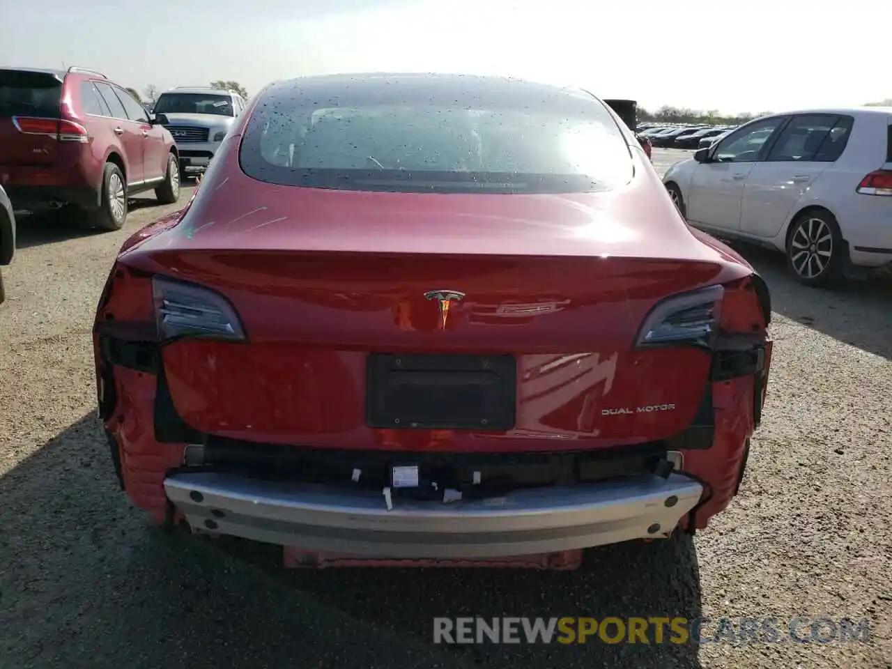 6 Photograph of a damaged car 5YJ3E1EB5MF975700 TESLA MODEL 3 2021