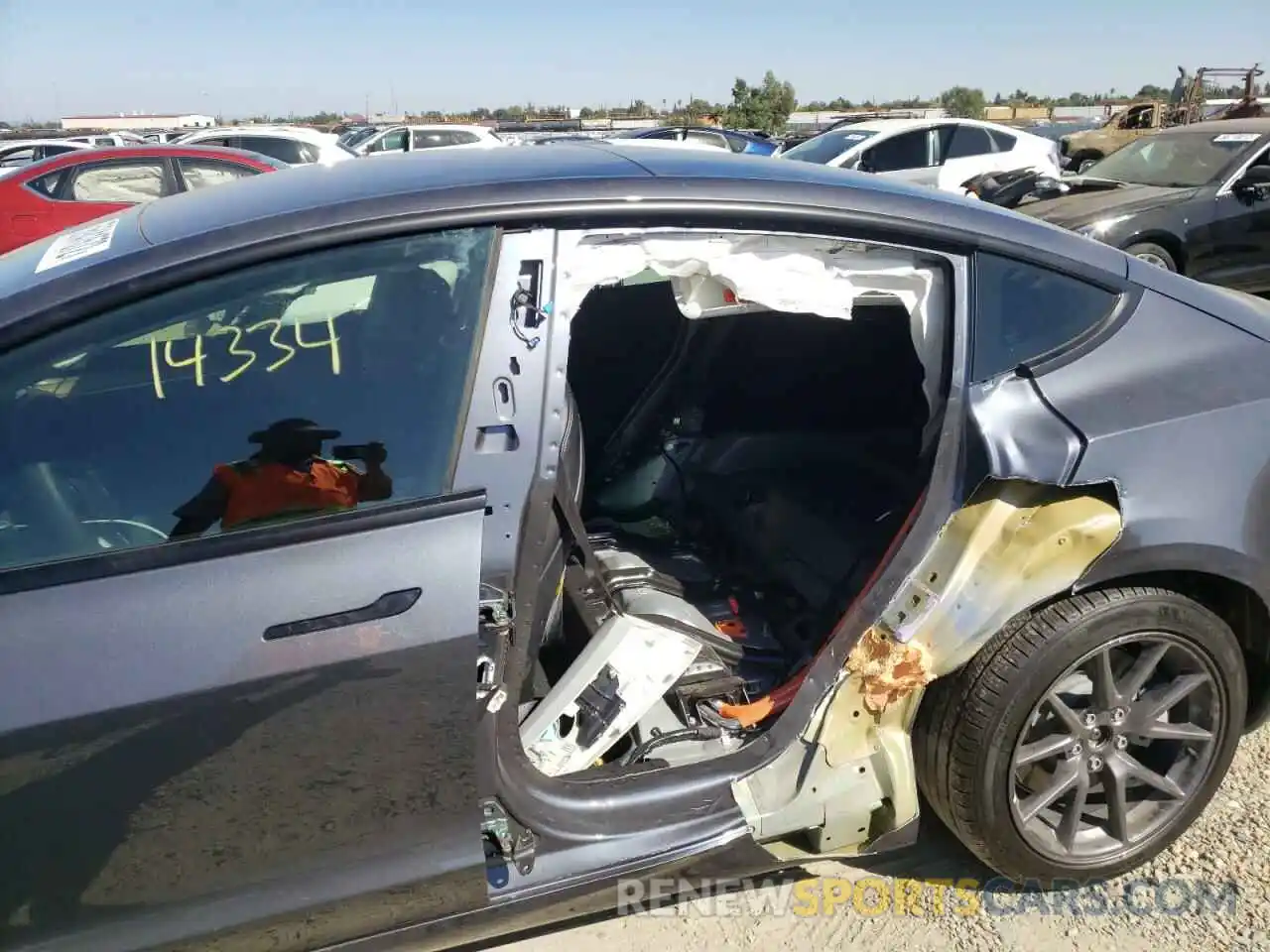 9 Photograph of a damaged car 5YJ3E1EB5MF999043 TESLA MODEL 3 2021