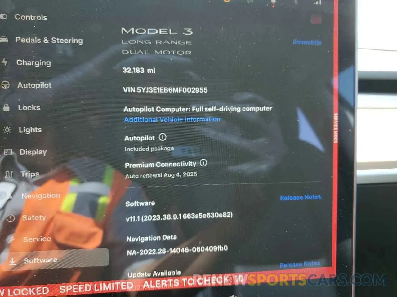 9 Photograph of a damaged car 5YJ3E1EB6MF002955 TESLA MODEL 3 2021