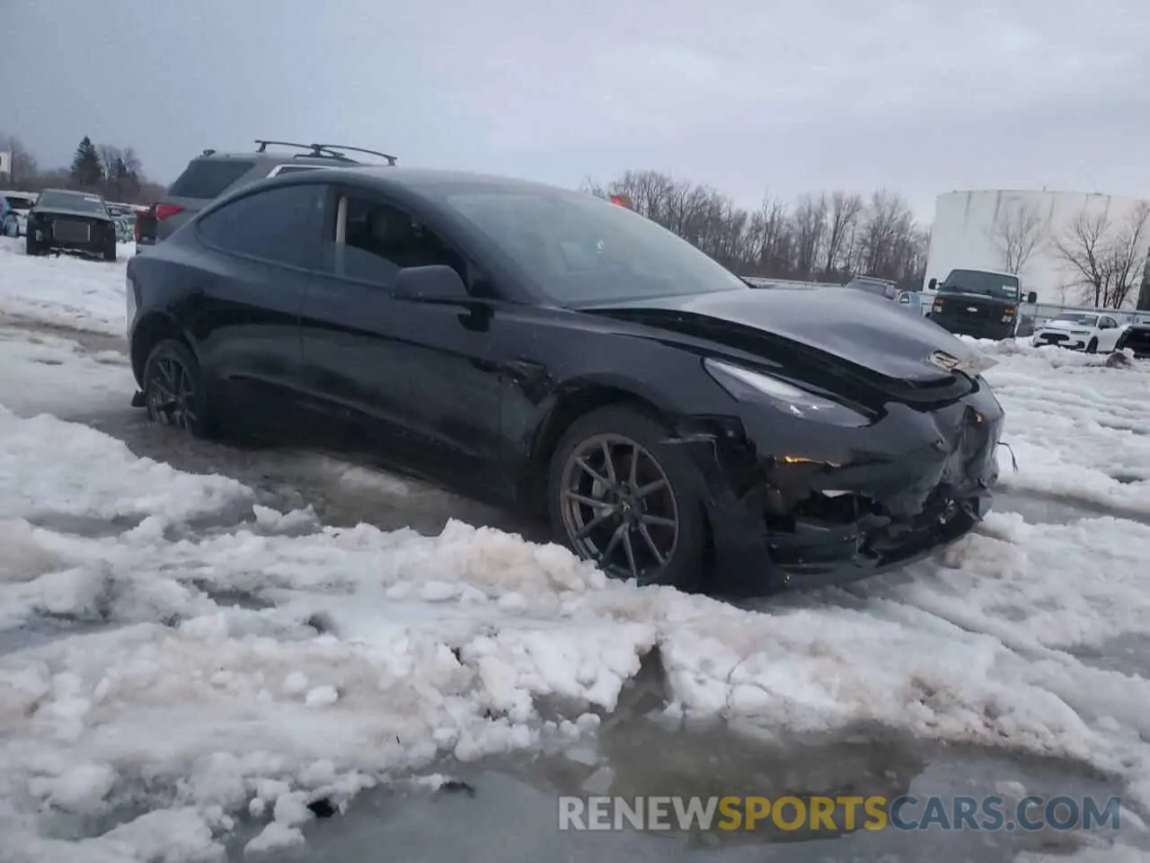 4 Photograph of a damaged car 5YJ3E1EB6MF014796 TESLA MODEL 3 2021