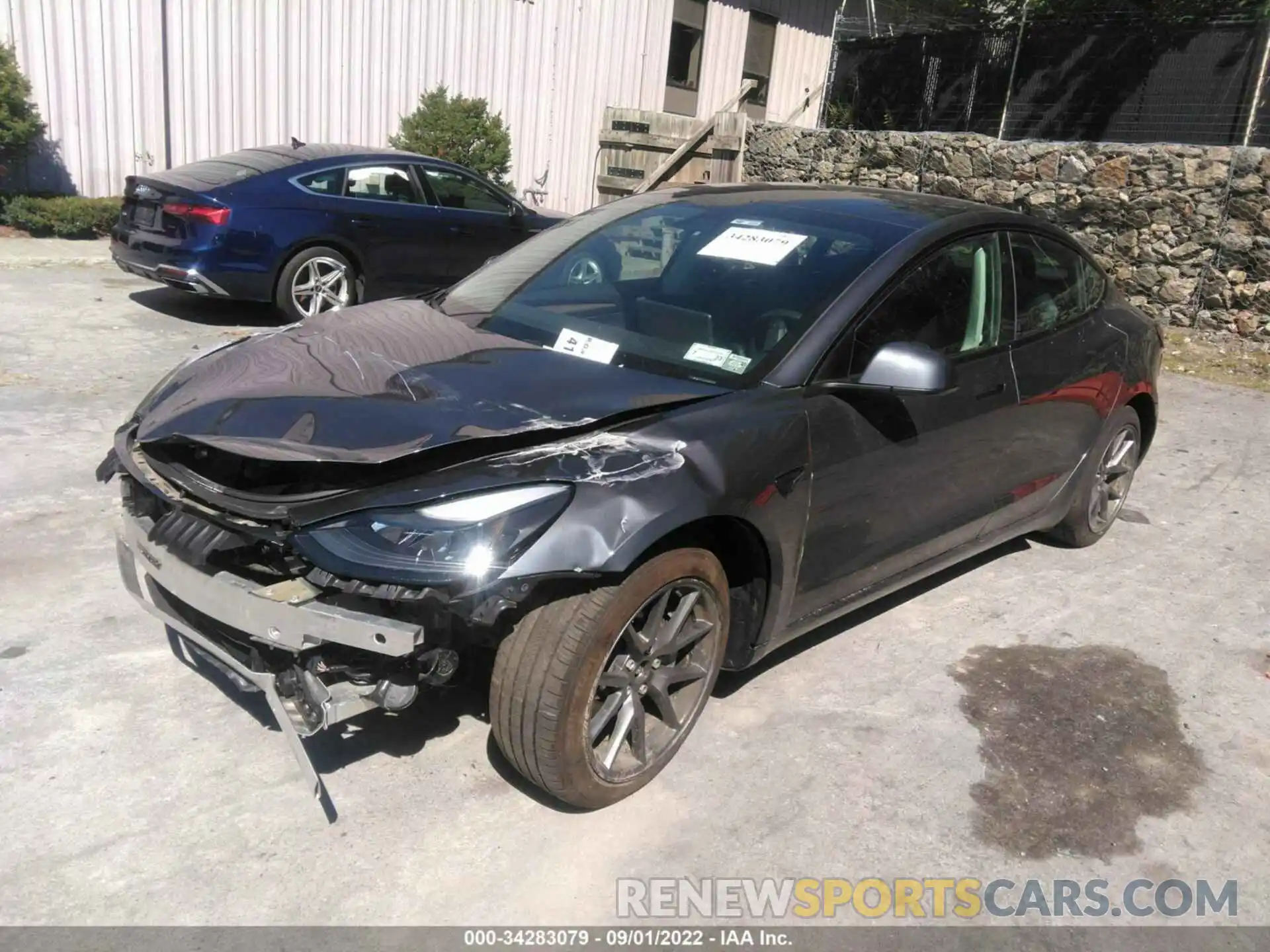 2 Photograph of a damaged car 5YJ3E1EB6MF014877 TESLA MODEL 3 2021