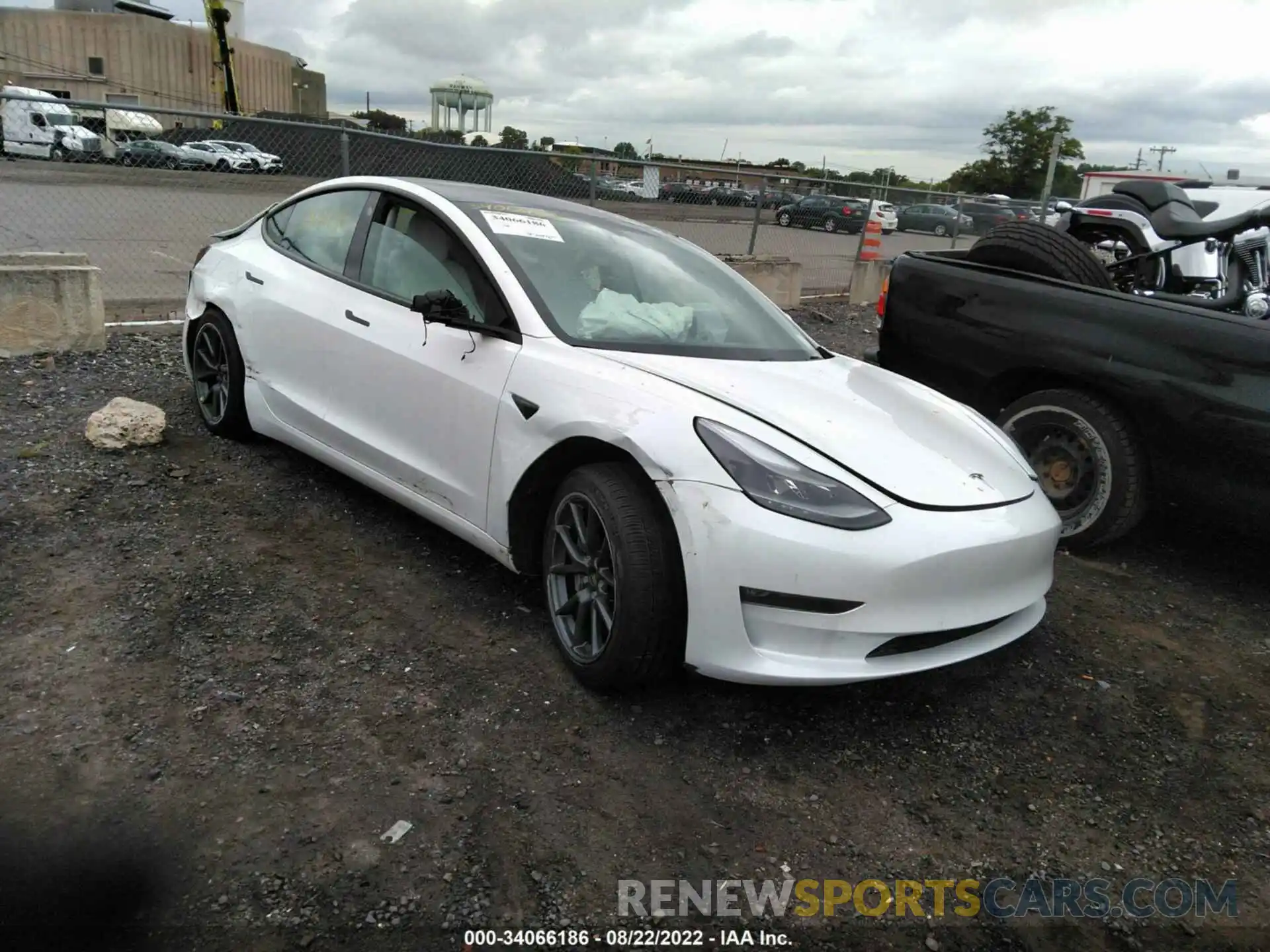 1 Photograph of a damaged car 5YJ3E1EB6MF032652 TESLA MODEL 3 2021