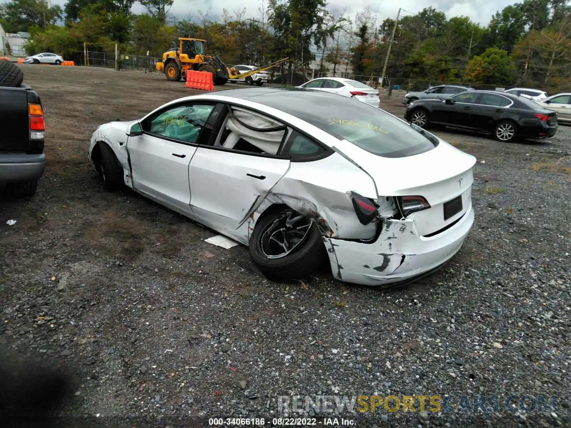 3 Photograph of a damaged car 5YJ3E1EB6MF032652 TESLA MODEL 3 2021