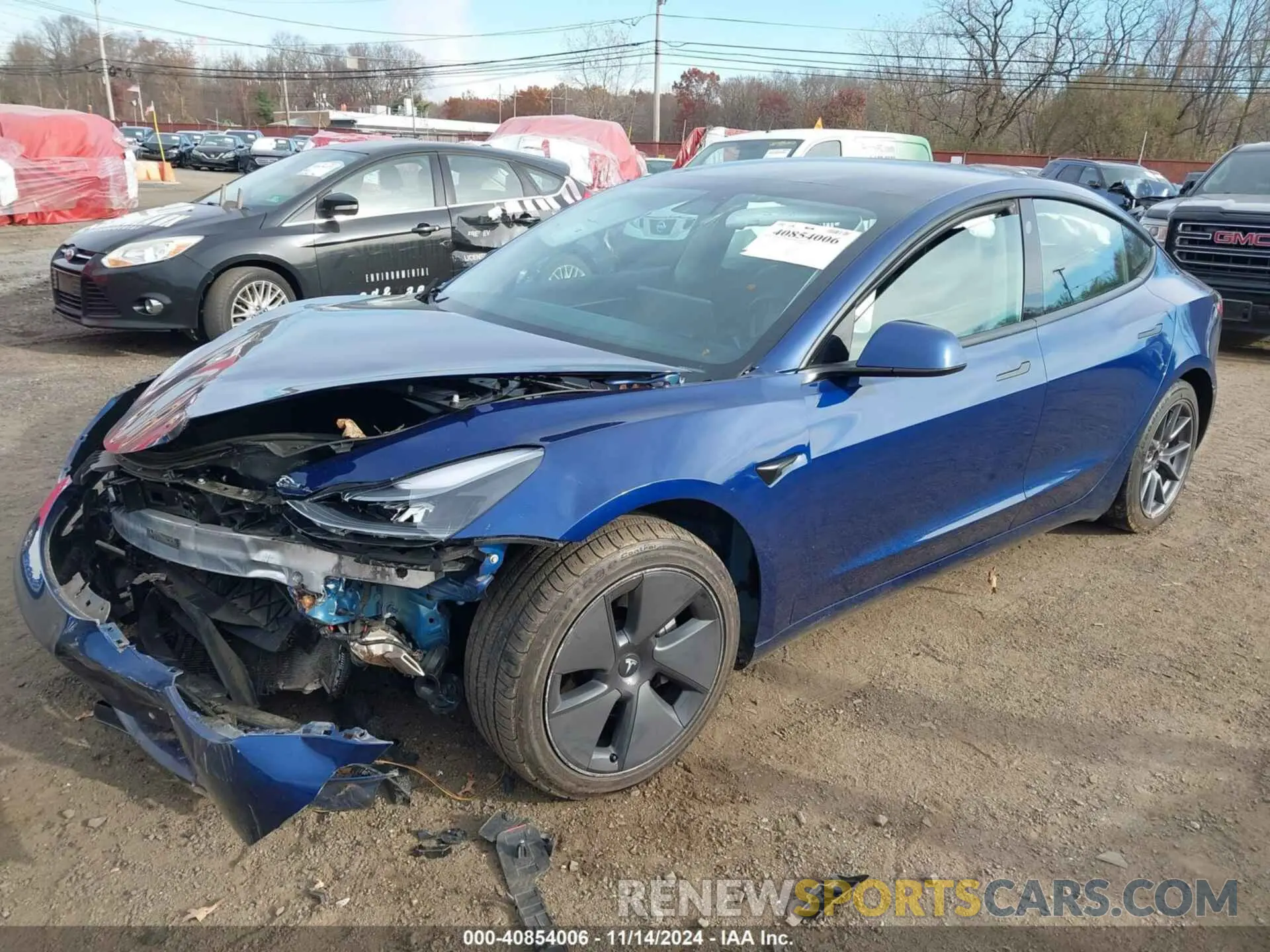 19 Photograph of a damaged car 5YJ3E1EB6MF037107 TESLA MODEL 3 2021