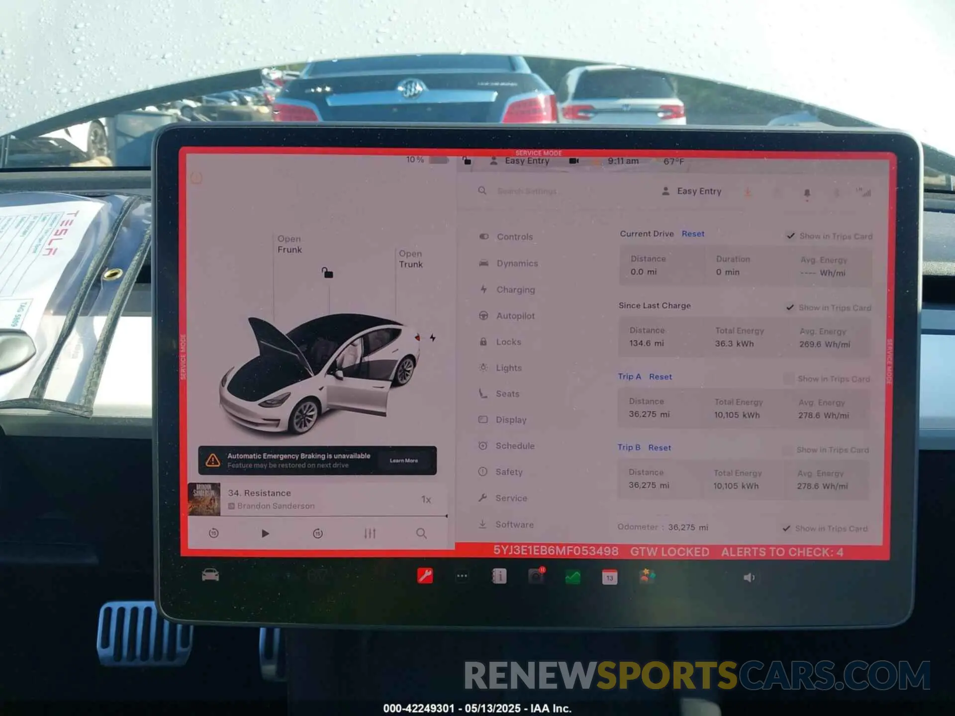 17 Photograph of a damaged car 5YJ3E1EB6MF053498 TESLA MODEL 3 2021