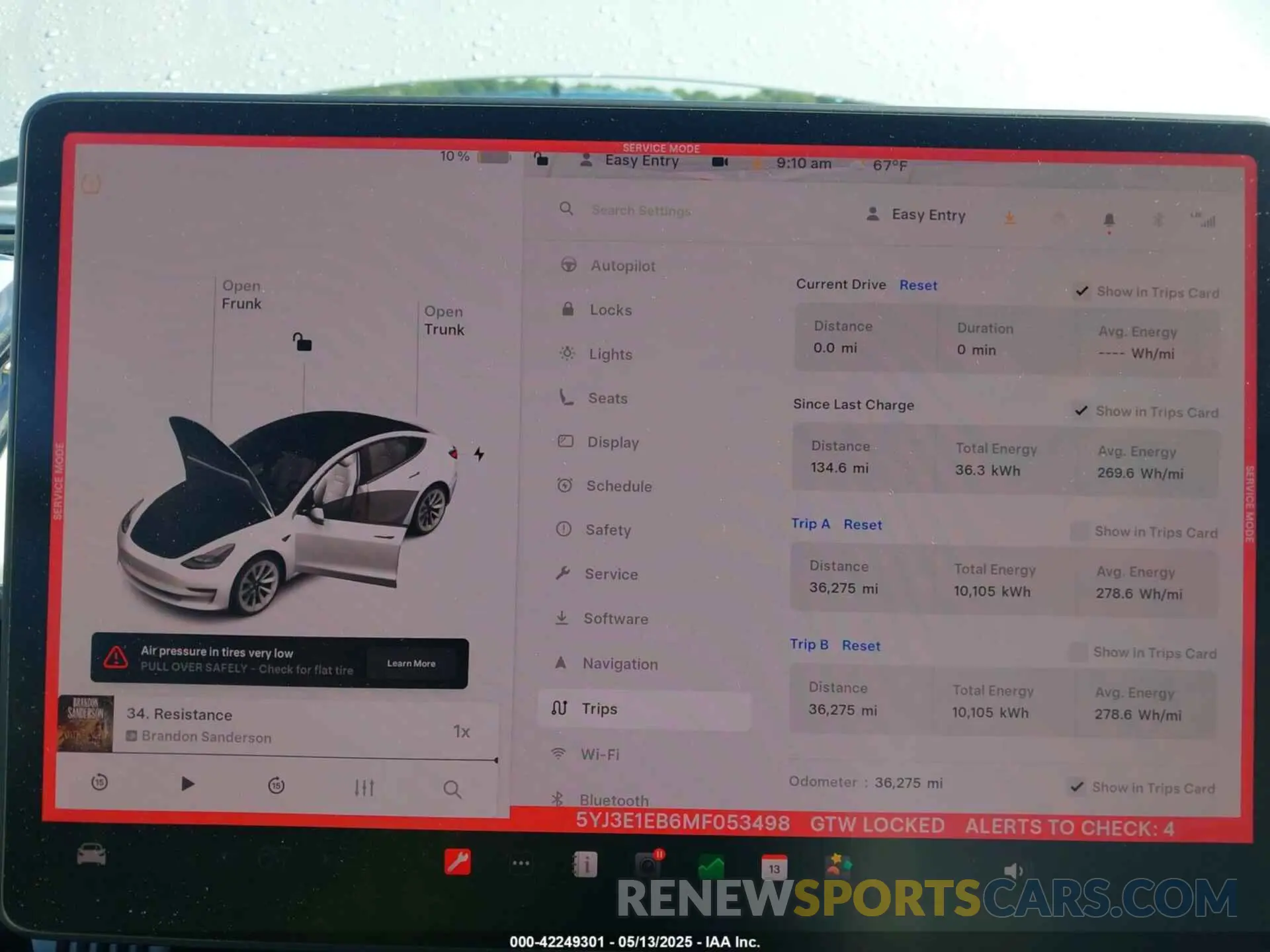 7 Photograph of a damaged car 5YJ3E1EB6MF053498 TESLA MODEL 3 2021