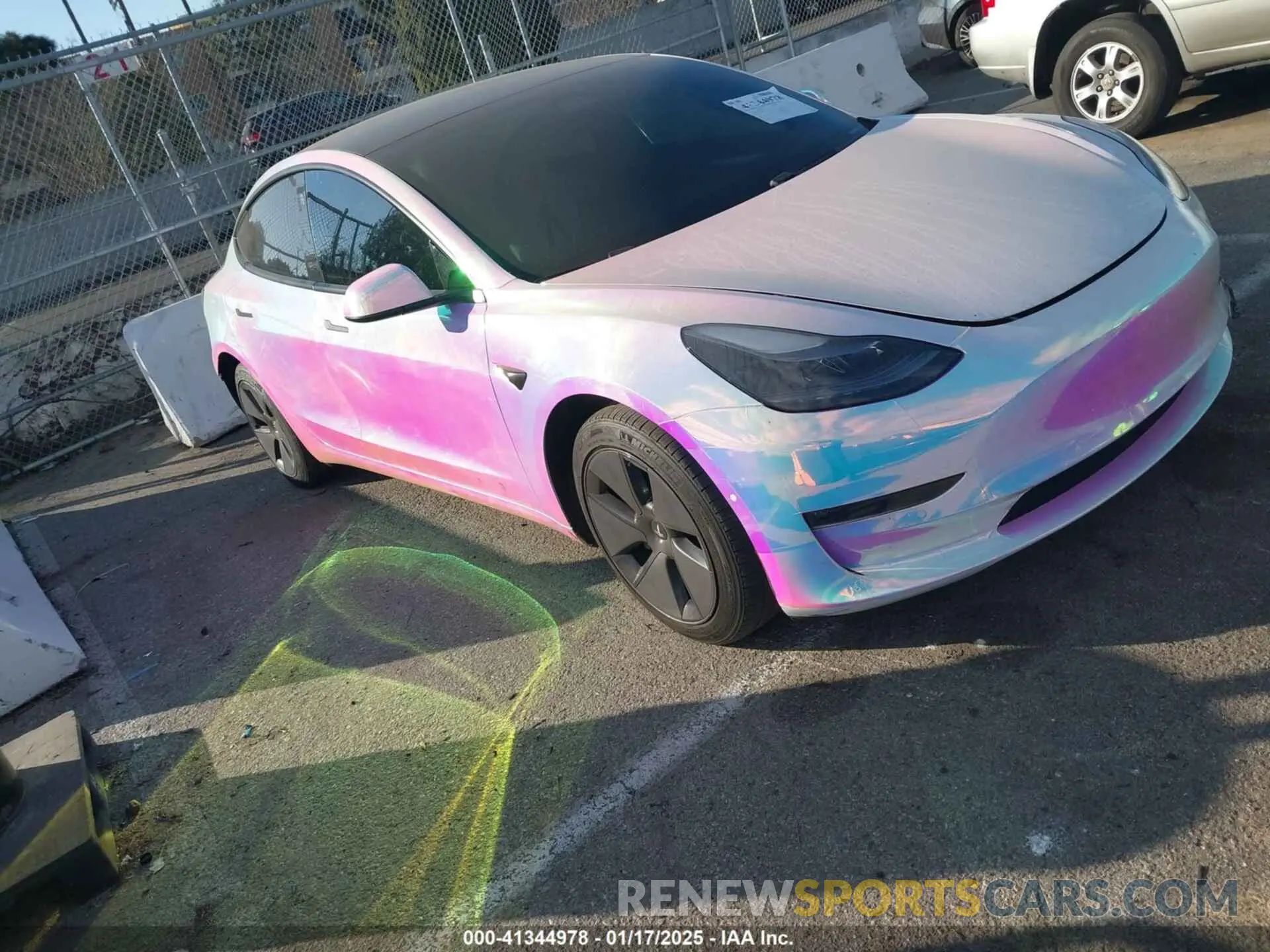 1 Photograph of a damaged car 5YJ3E1EB6MF053940 TESLA MODEL 3 2021