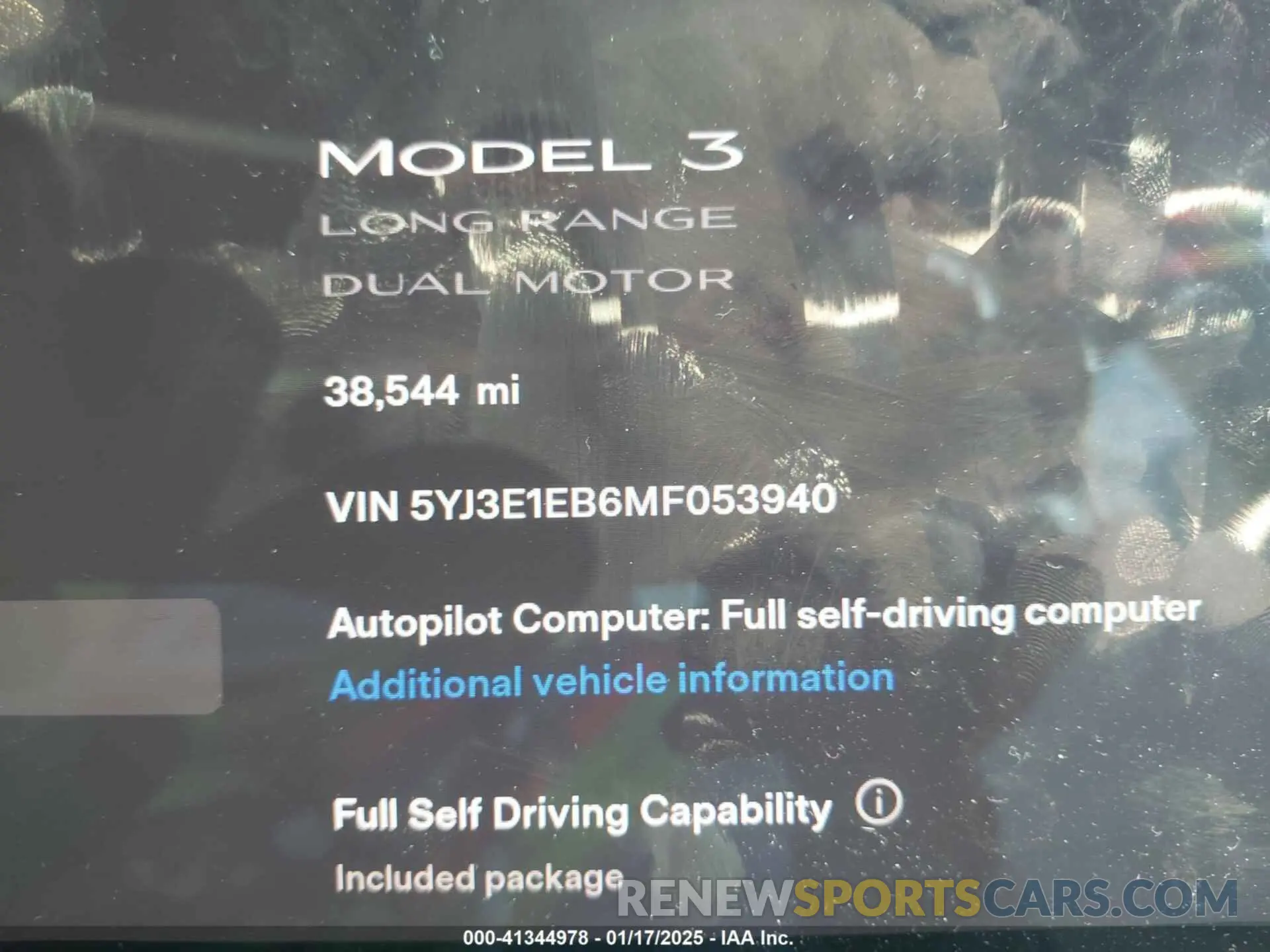 7 Photograph of a damaged car 5YJ3E1EB6MF053940 TESLA MODEL 3 2021