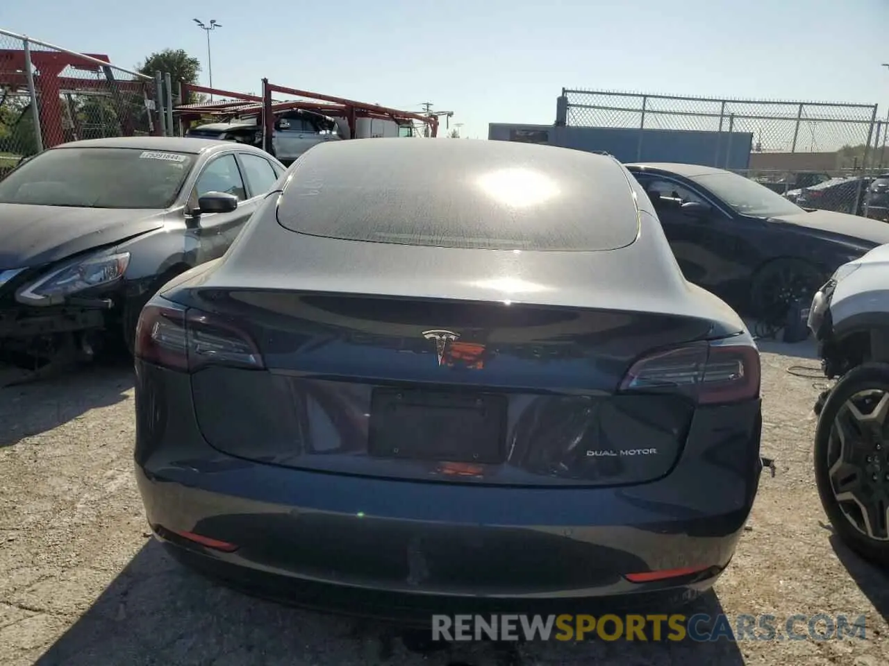 6 Photograph of a damaged car 5YJ3E1EB6MF074402 TESLA MODEL 3 2021