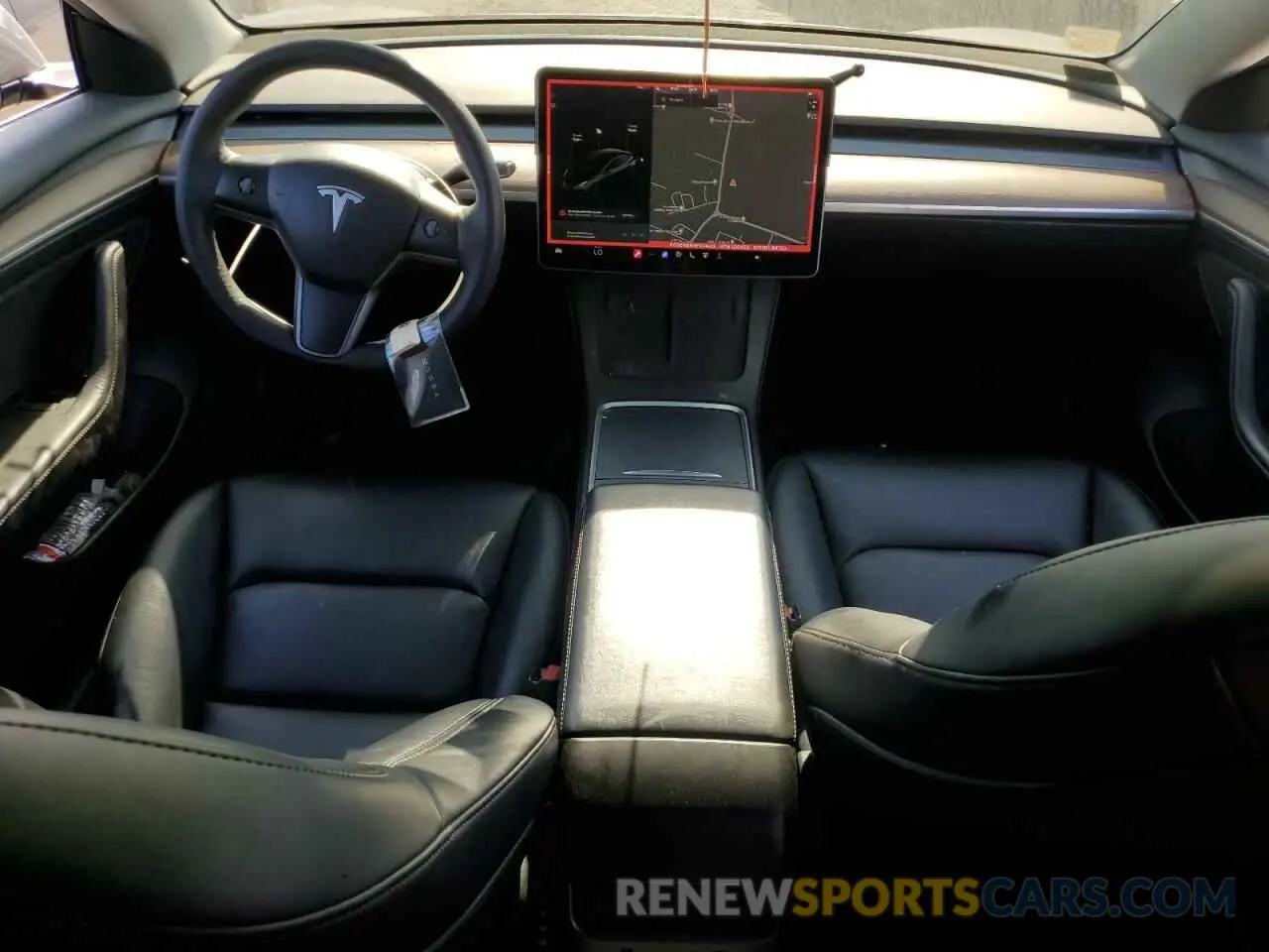8 Photograph of a damaged car 5YJ3E1EB6MF074402 TESLA MODEL 3 2021