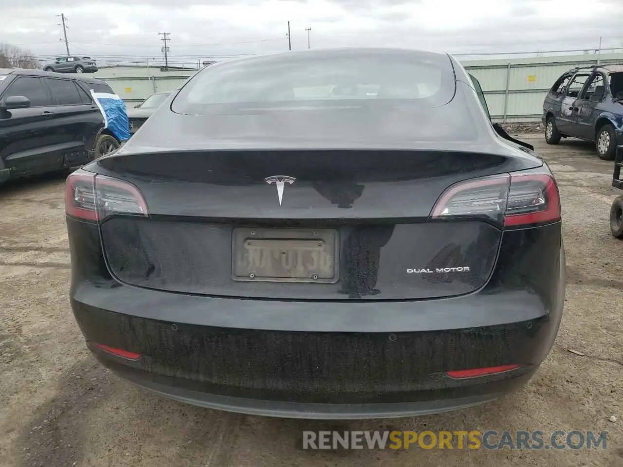 6 Photograph of a damaged car 5YJ3E1EB6MF853086 TESLA MODEL 3 2021