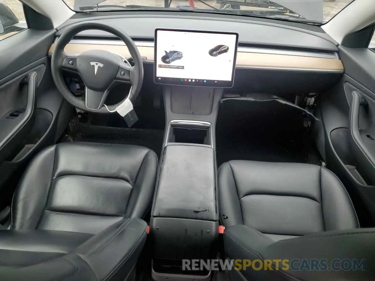 8 Photograph of a damaged car 5YJ3E1EB6MF853086 TESLA MODEL 3 2021