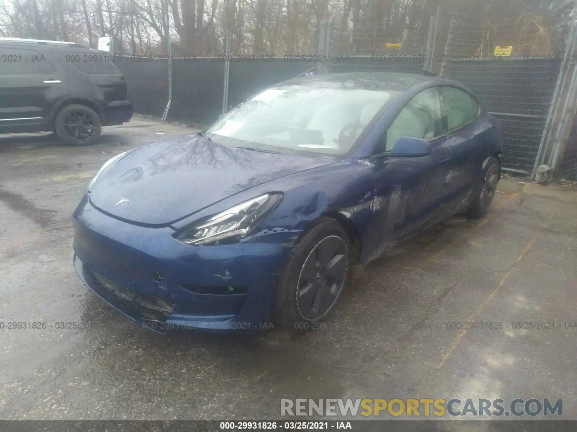 2 Photograph of a damaged car 5YJ3E1EB6MF858630 TESLA MODEL 3 2021