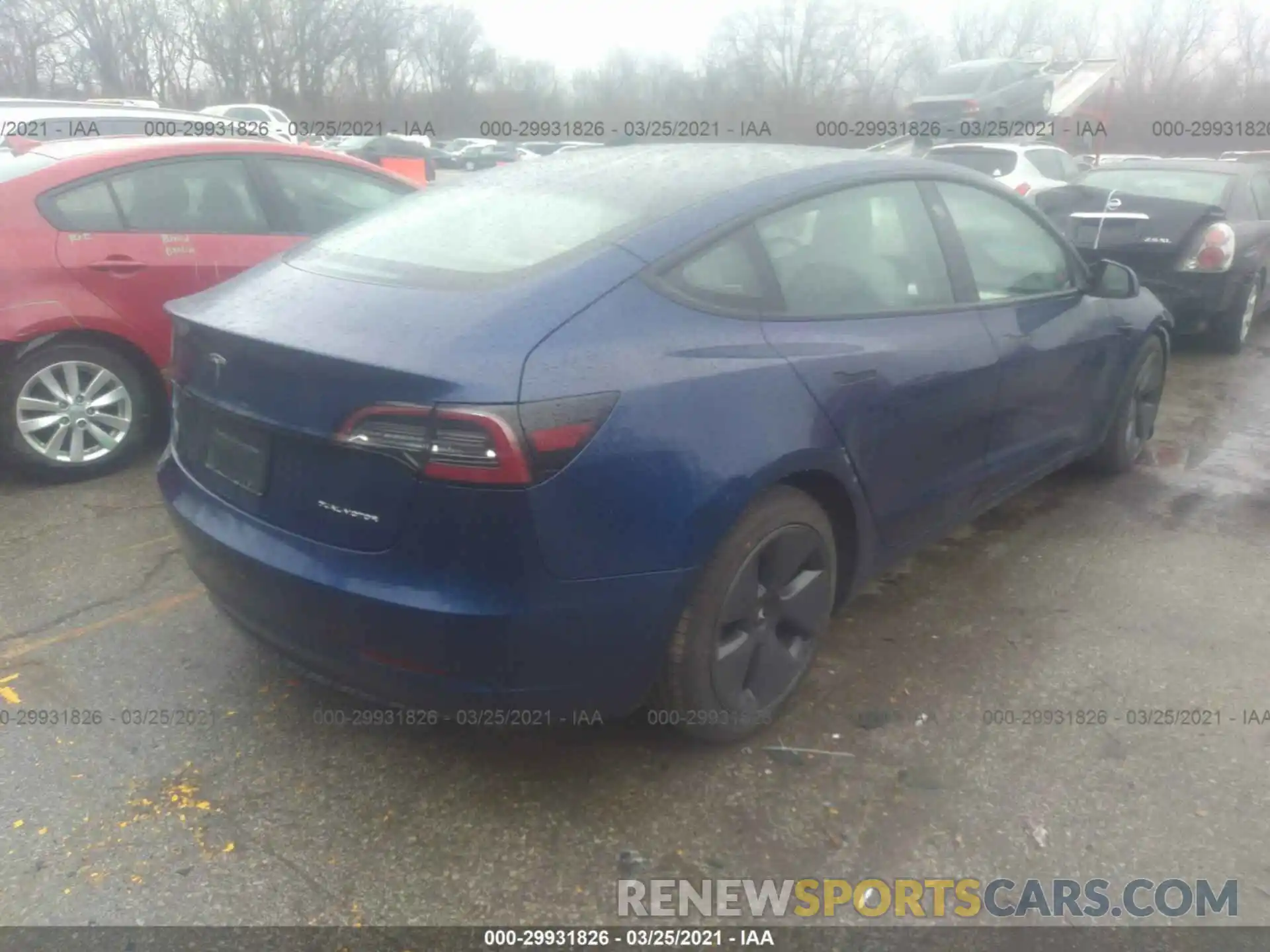 4 Photograph of a damaged car 5YJ3E1EB6MF858630 TESLA MODEL 3 2021