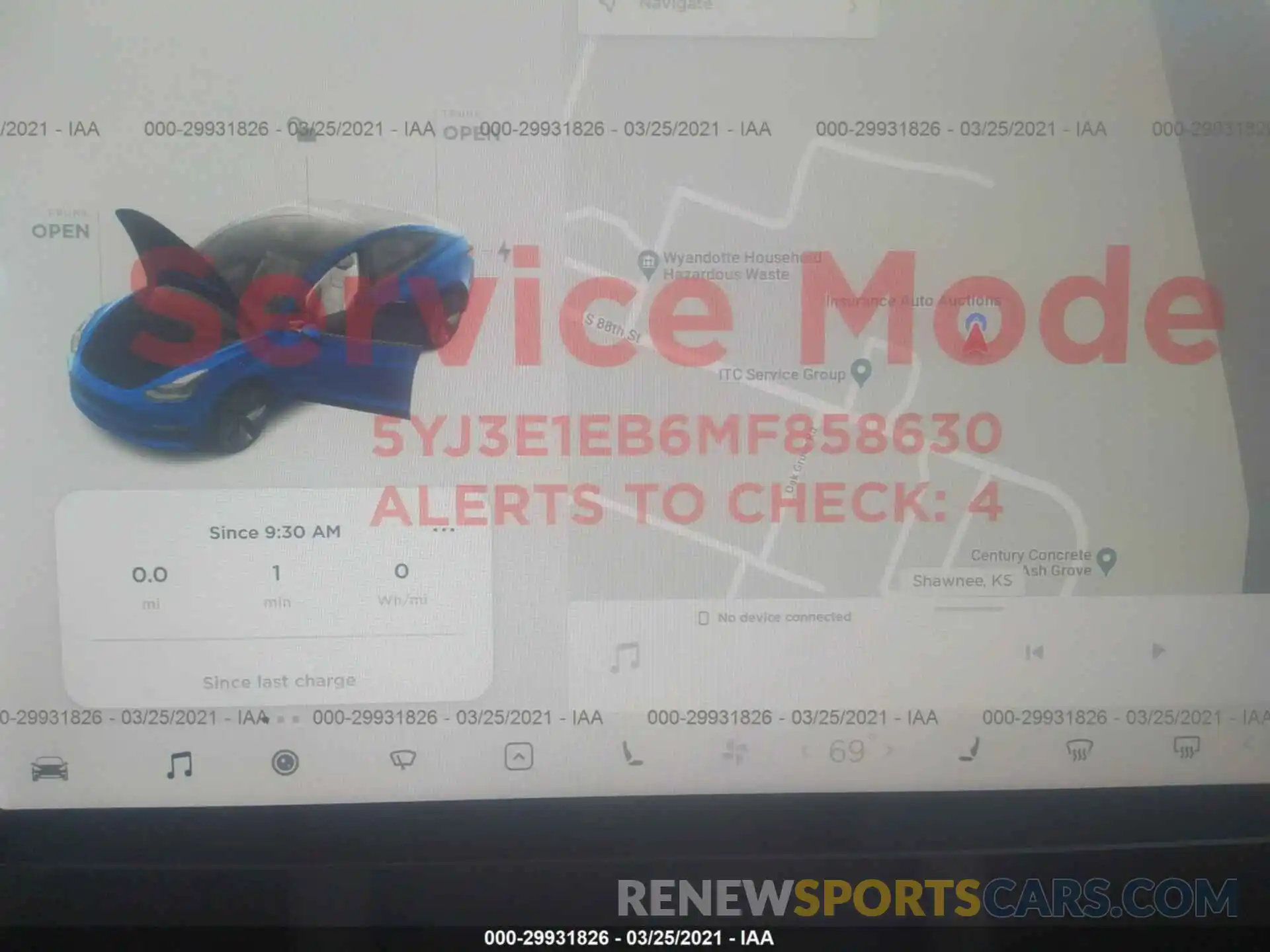 7 Photograph of a damaged car 5YJ3E1EB6MF858630 TESLA MODEL 3 2021