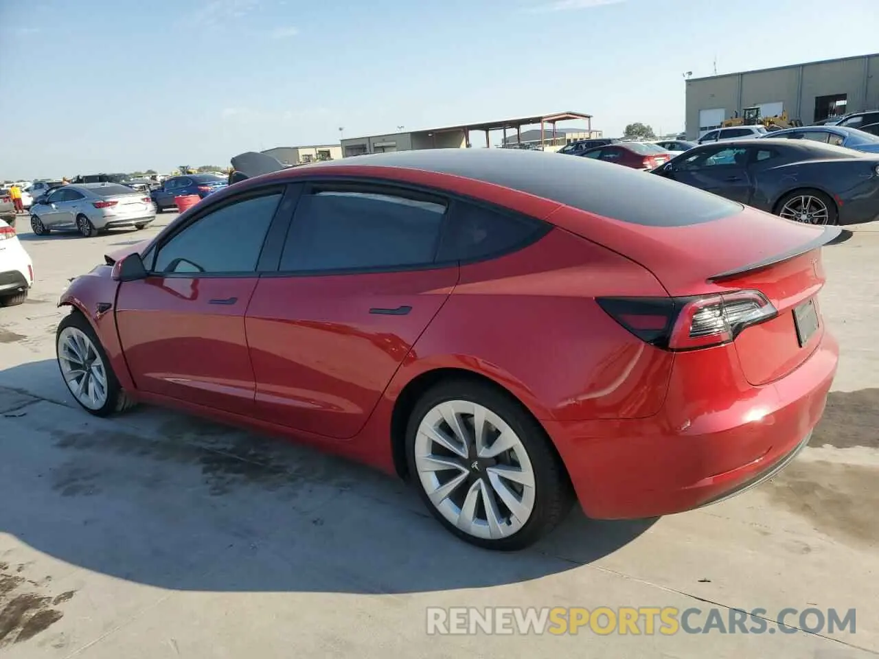 2 Photograph of a damaged car 5YJ3E1EB6MF859700 TESLA MODEL 3 2021
