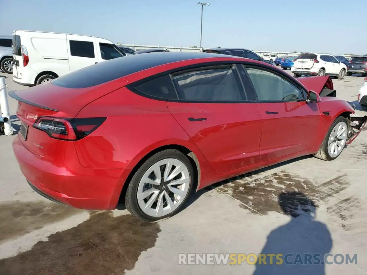 3 Photograph of a damaged car 5YJ3E1EB6MF859700 TESLA MODEL 3 2021