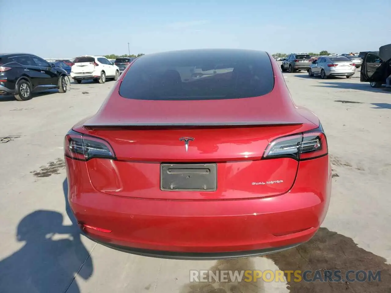 6 Photograph of a damaged car 5YJ3E1EB6MF859700 TESLA MODEL 3 2021
