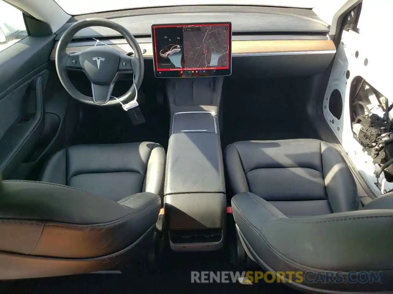 8 Photograph of a damaged car 5YJ3E1EB6MF877453 TESLA MODEL 3 2021