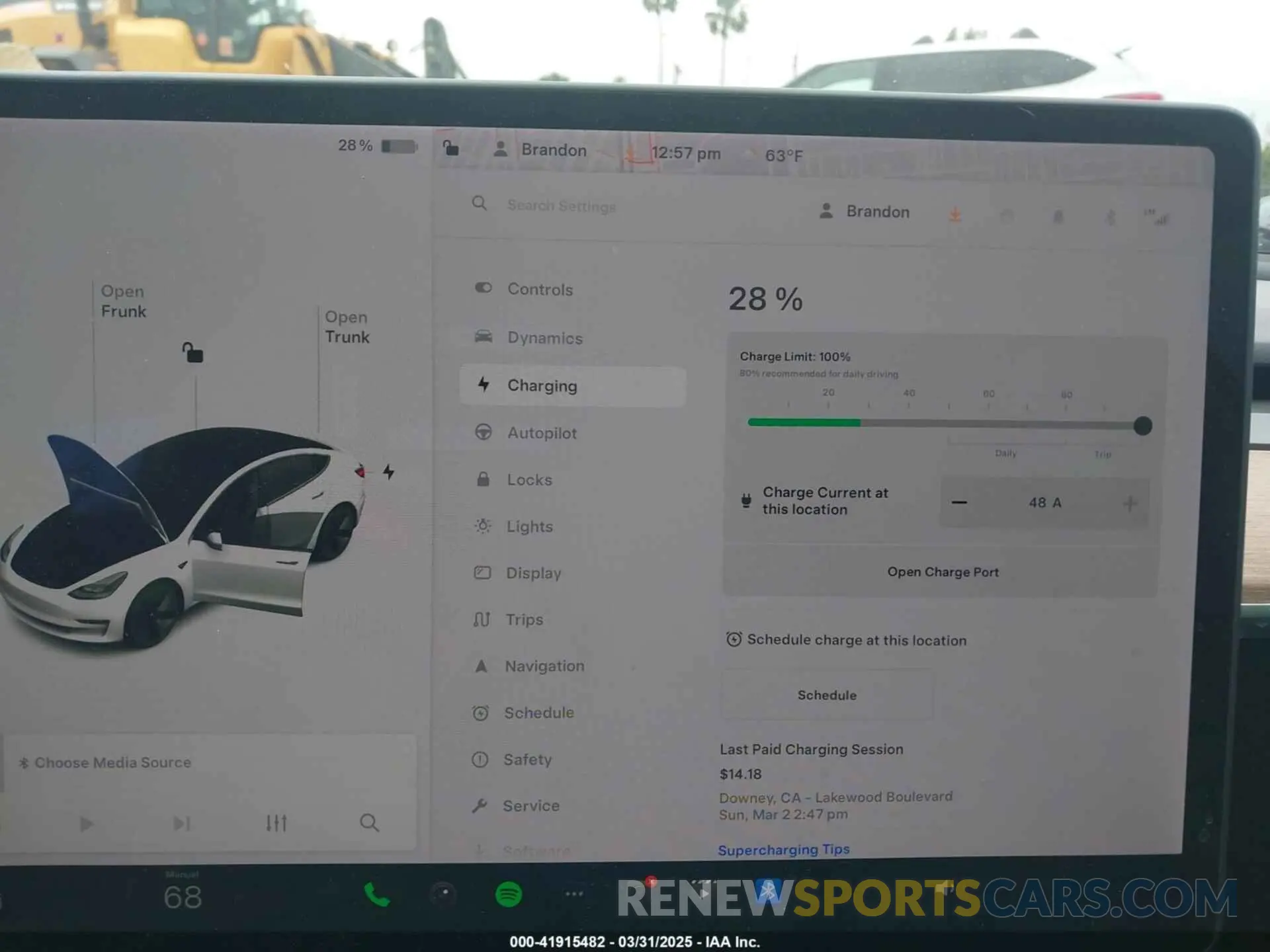 16 Photograph of a damaged car 5YJ3E1EB6MF878957 TESLA MODEL 3 2021
