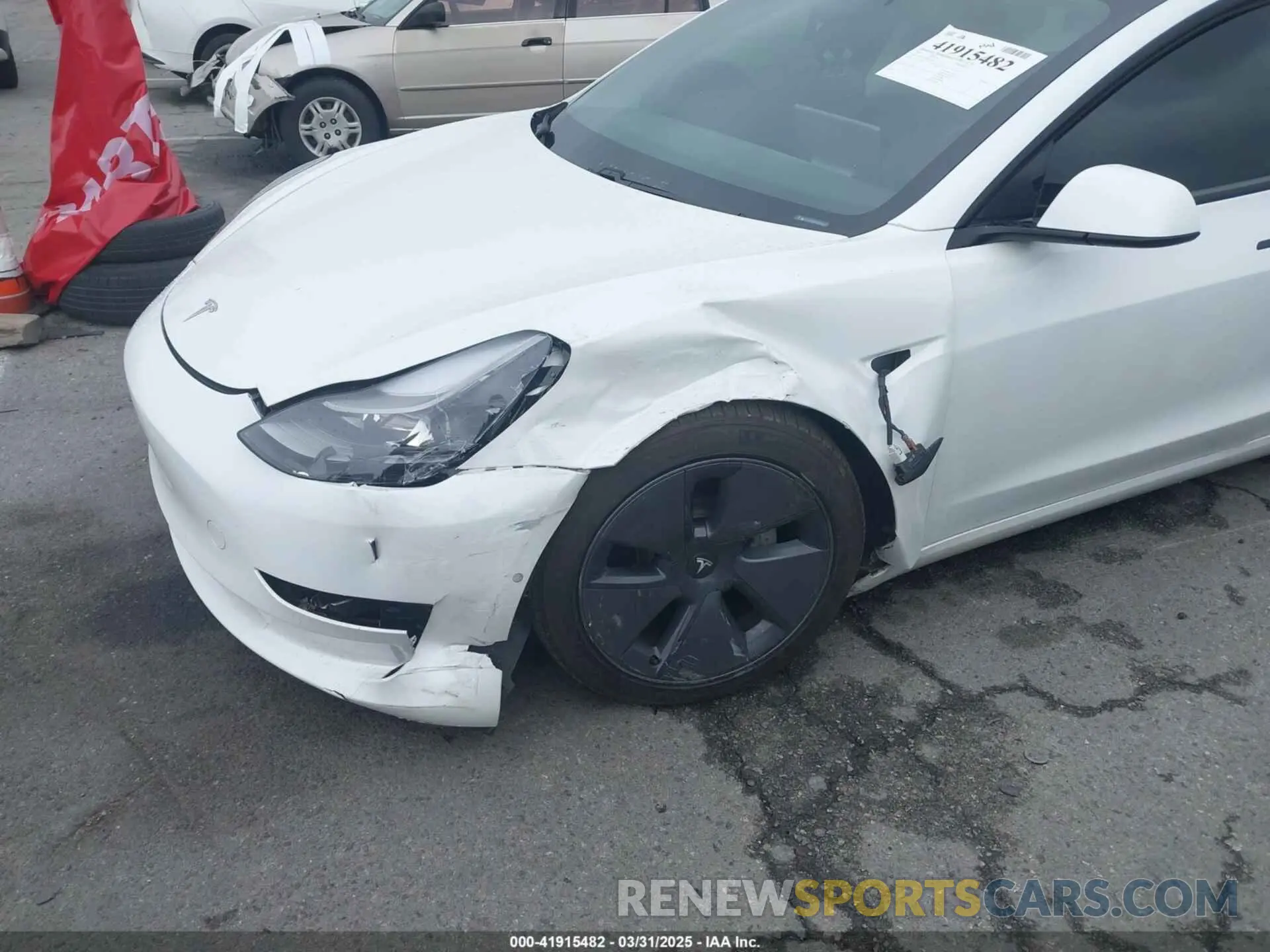 6 Photograph of a damaged car 5YJ3E1EB6MF878957 TESLA MODEL 3 2021