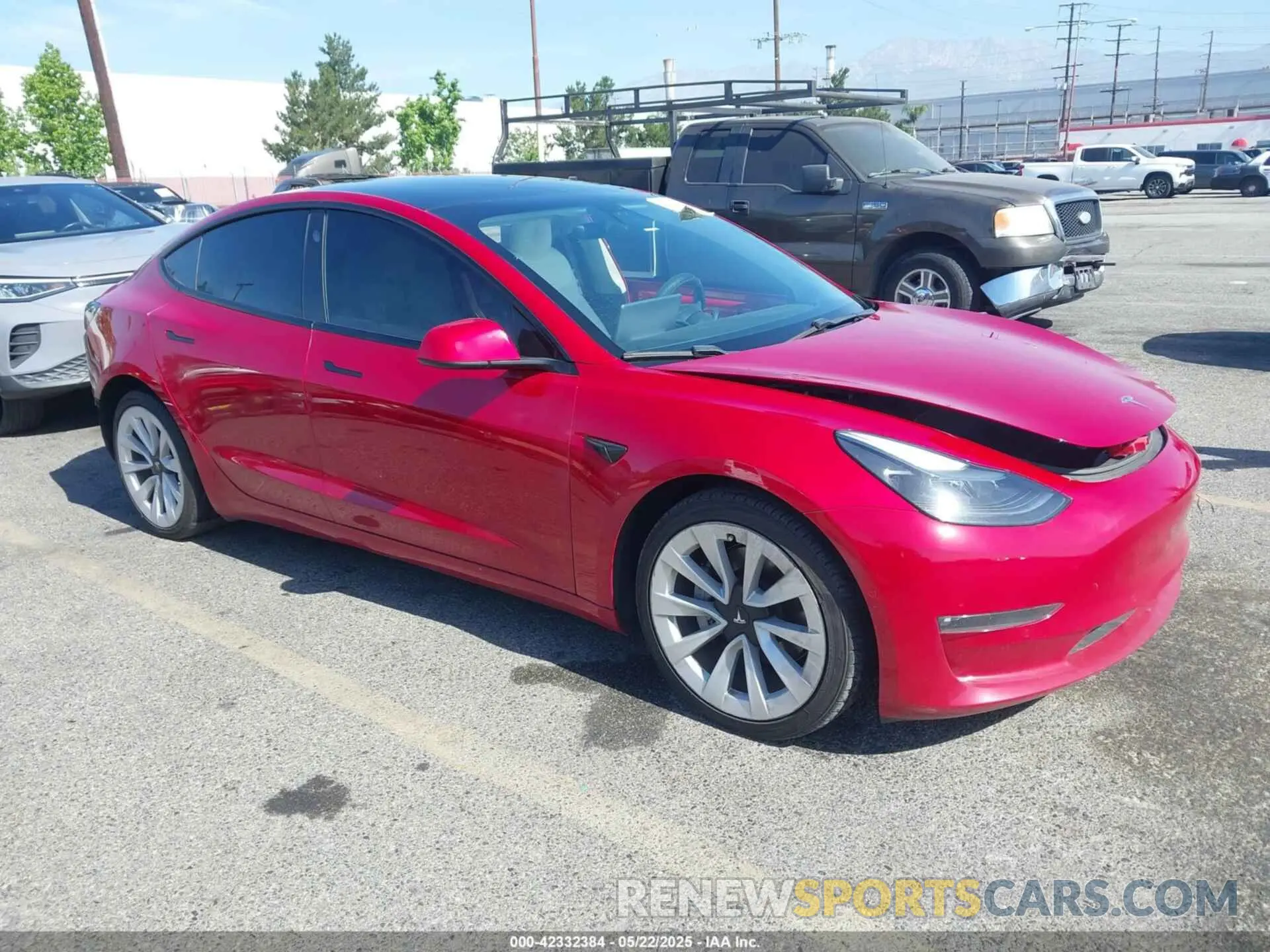 1 Photograph of a damaged car 5YJ3E1EB6MF879669 TESLA MODEL 3 2021