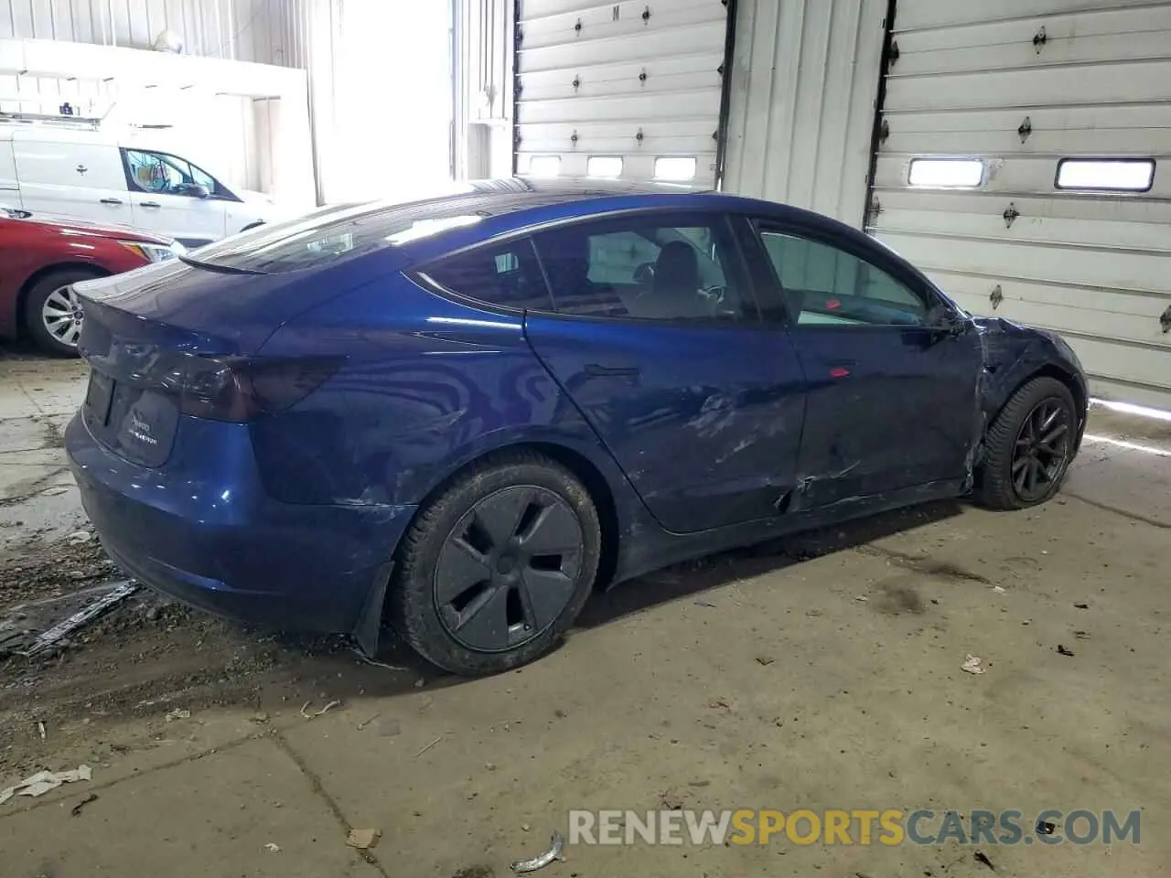 3 Photograph of a damaged car 5YJ3E1EB6MF902352 TESLA MODEL 3 2021