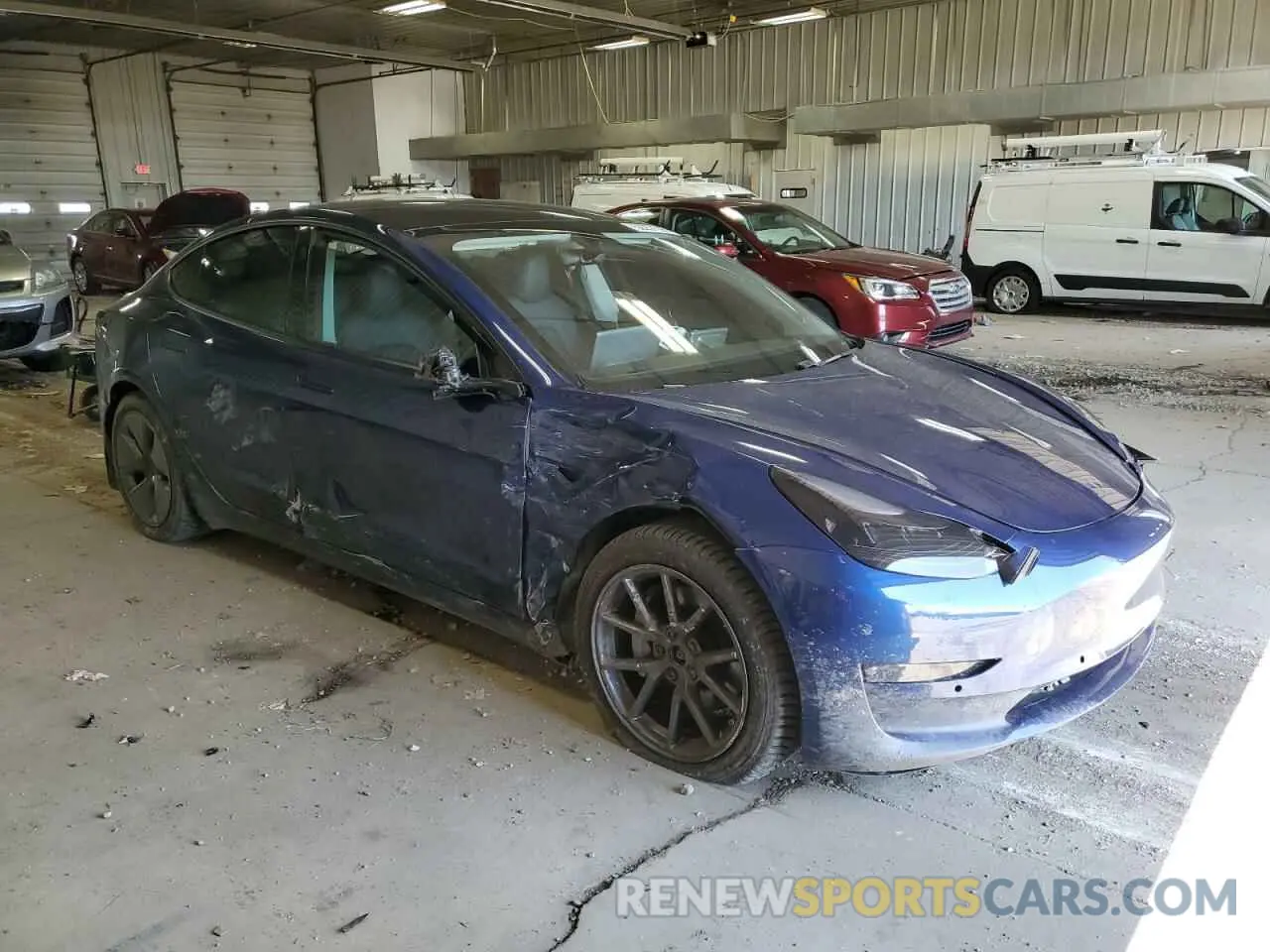 4 Photograph of a damaged car 5YJ3E1EB6MF902352 TESLA MODEL 3 2021