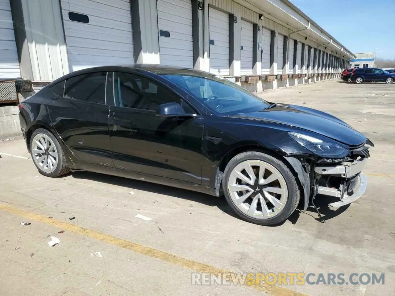 4 Photograph of a damaged car 5YJ3E1EB6MF906725 TESLA MODEL 3 2021